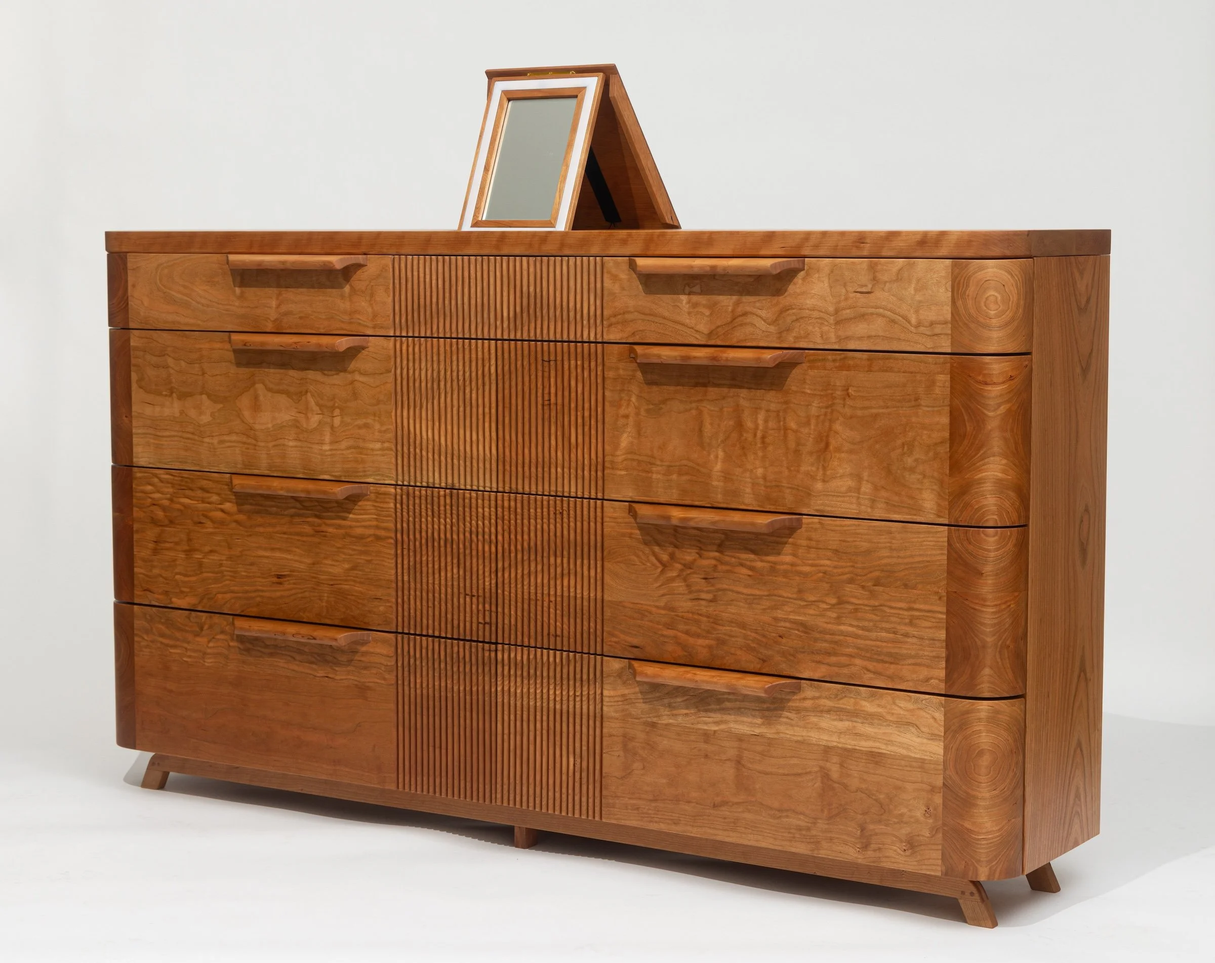 Reeded dresser in cherry