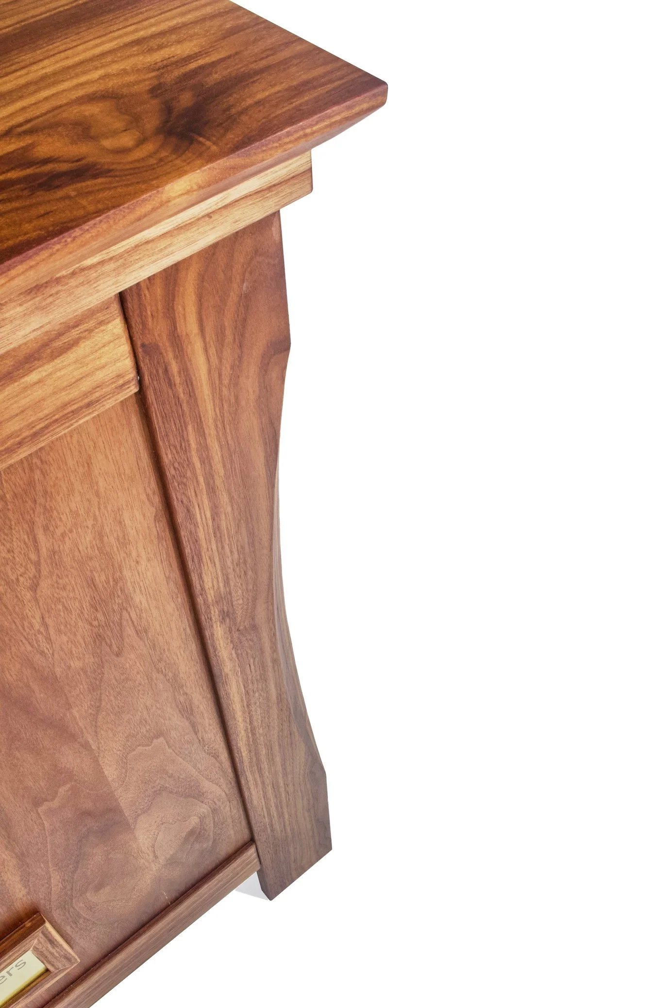 Trophy case in walnut
