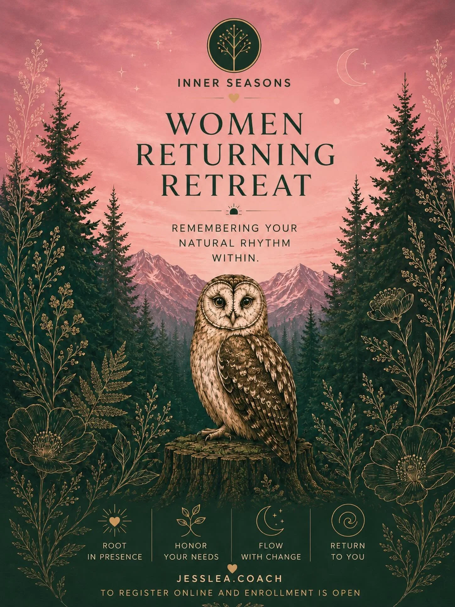 Enrollment is now open.

This gathering is for the woman who feels the quiet pull to slow down.

The woman who has spent years caring, creating, holding, doing, and moving through life&rsquo;s demands &mdash; and is ready to remember what it feels li
