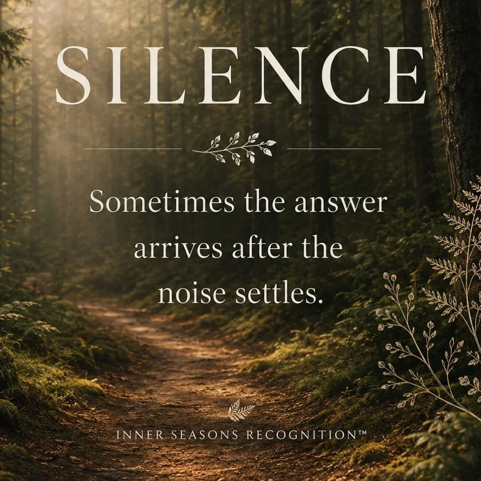 Let&rsquo;s pause for a moment together. Take a breath. Slow inhale and exhale. 

Many of us spend so much time worrying about tomorrow that we miss what is here today.

Silence has a way of bringing us back.

Back to our breath.
Back to our bodies.
