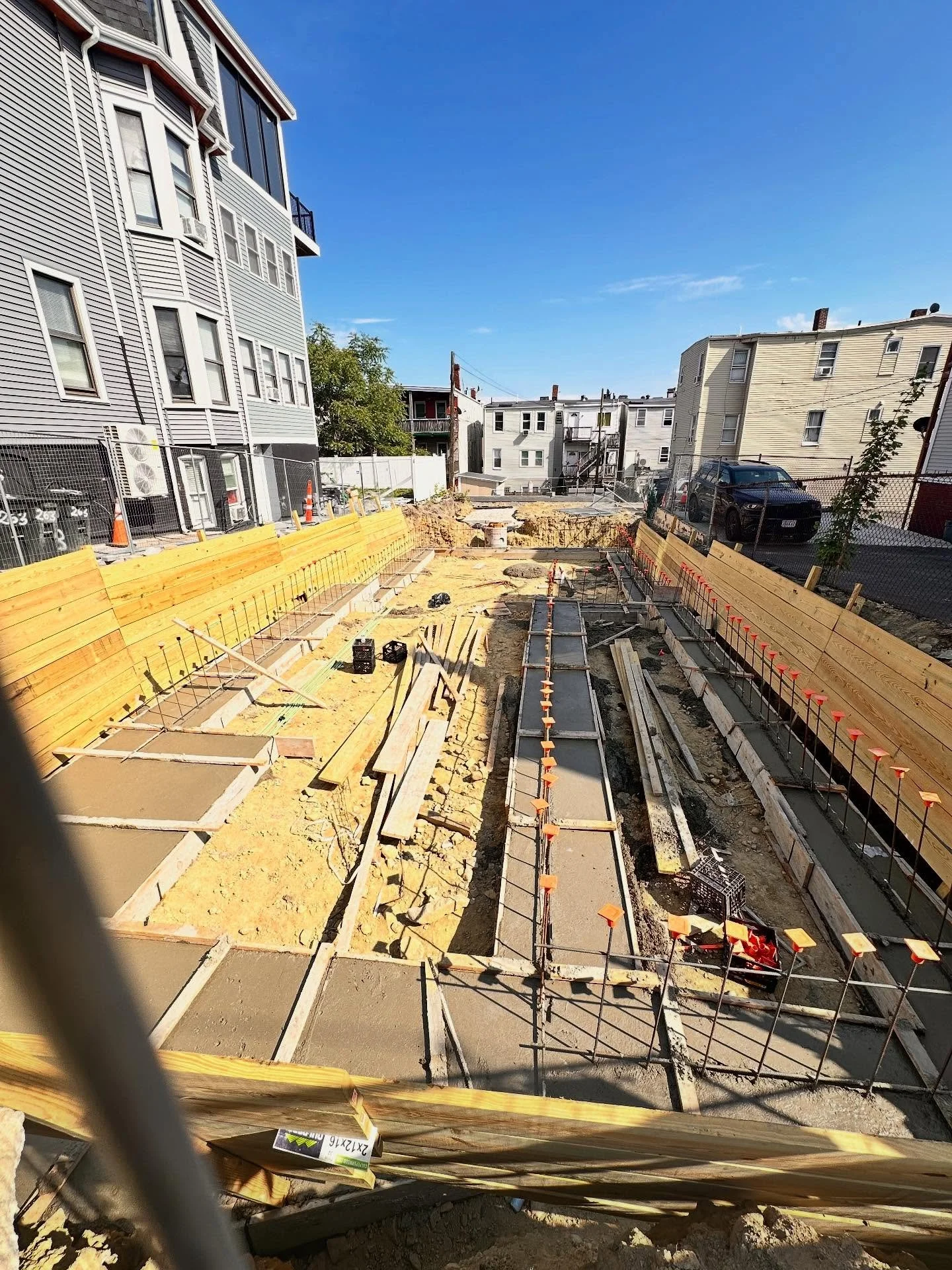 📍East Boston 
Milestone reached: footings completed. Precision, planning, and perseverance at work. 🛠️ #SiteUpdate #EngineeringExcellence