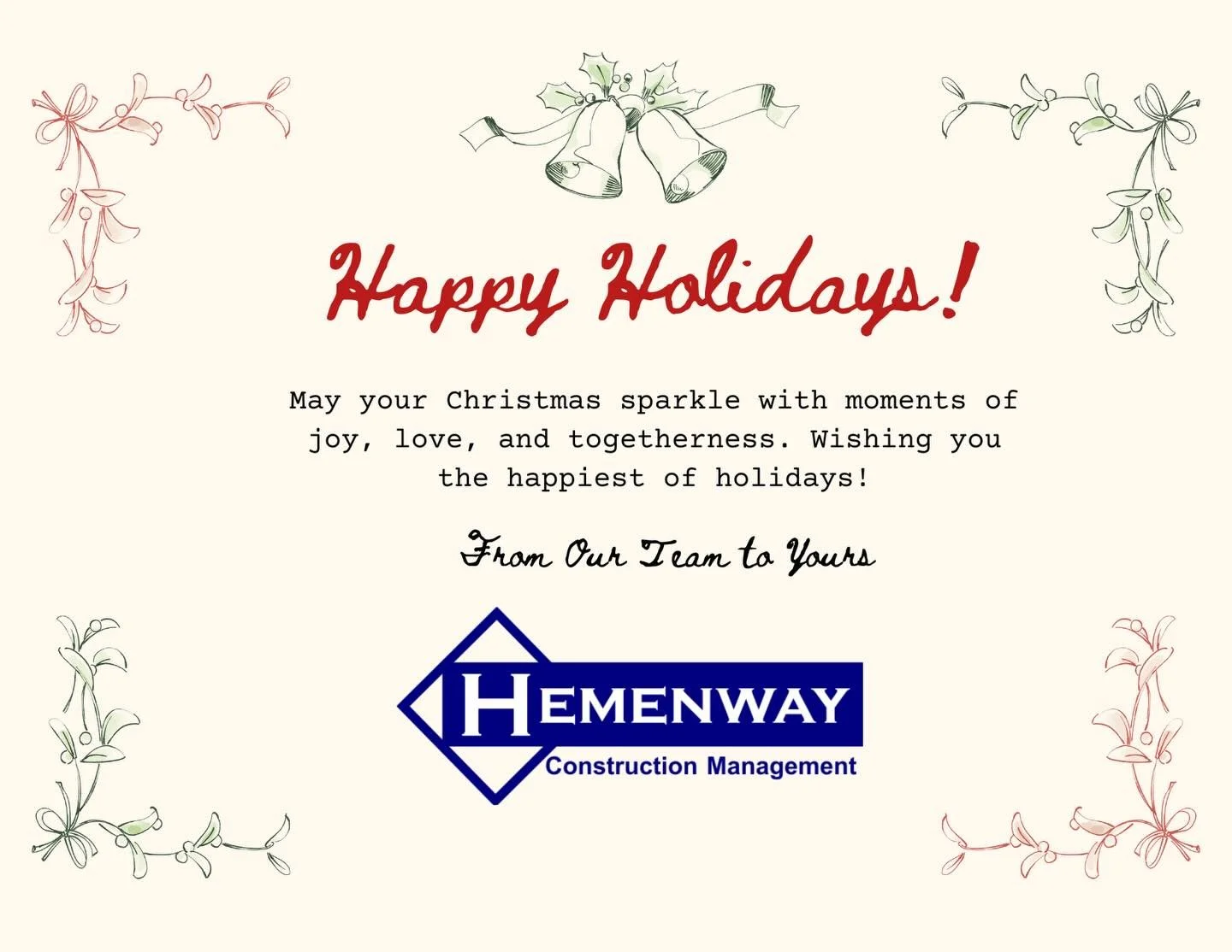 Happy Holidays from our crew to yours! Grateful for another incredible year and excited for 2026!