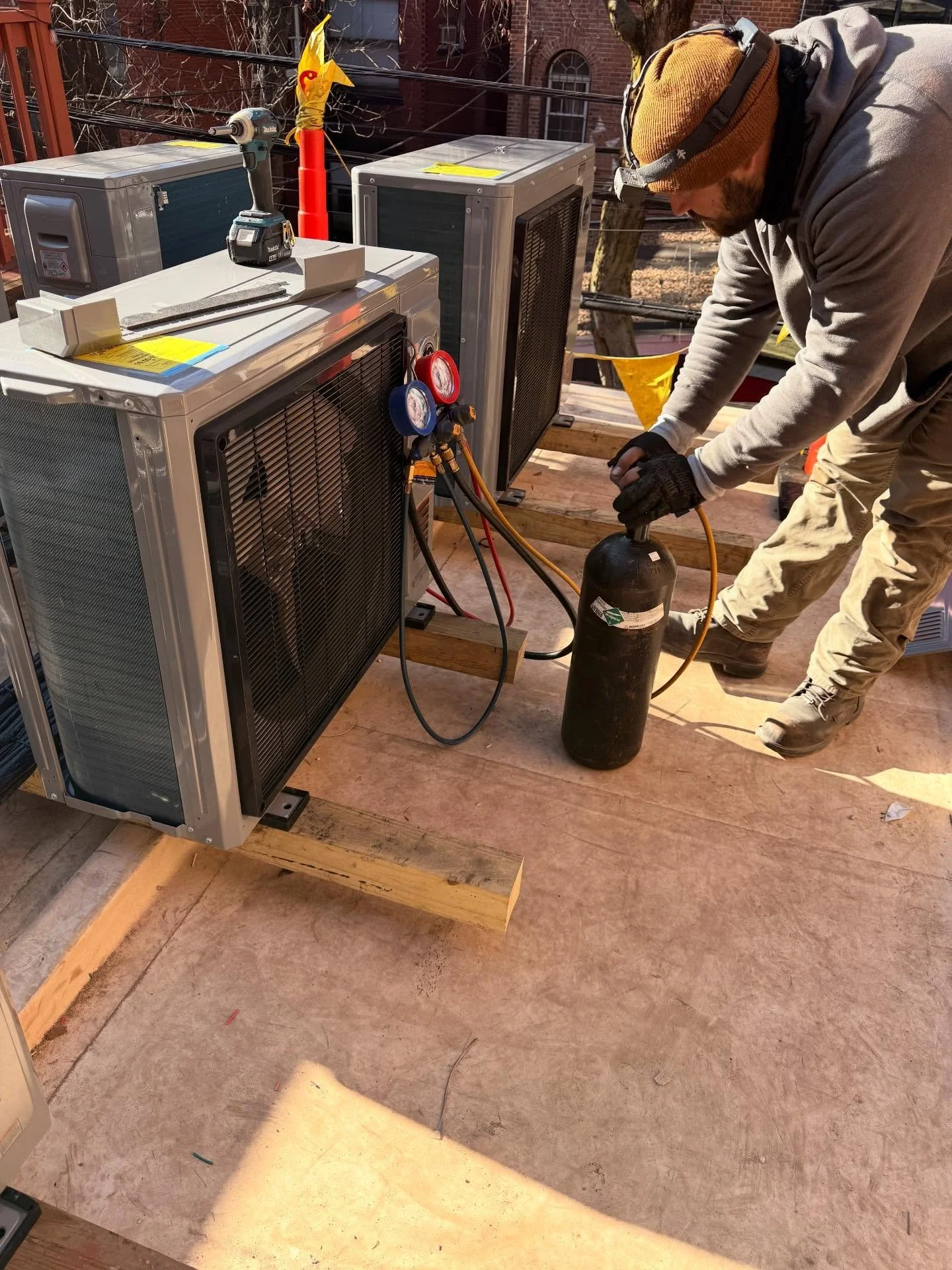 Air pressure tests are used on HVAC condensers to check for leaks in the system before it&rsquo;s filled with refrigerant. This ensures the system is sealed, preventing energy loss, costly repairs, and keeping your home running efficiently