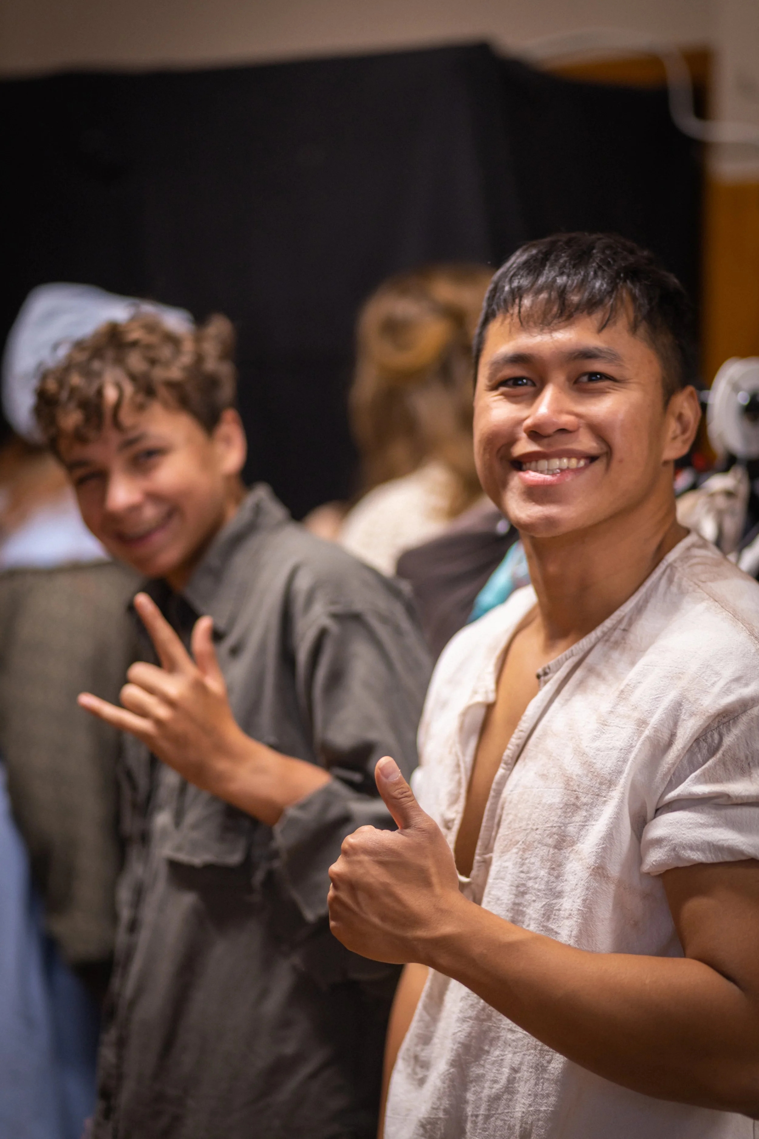 Backstage fun