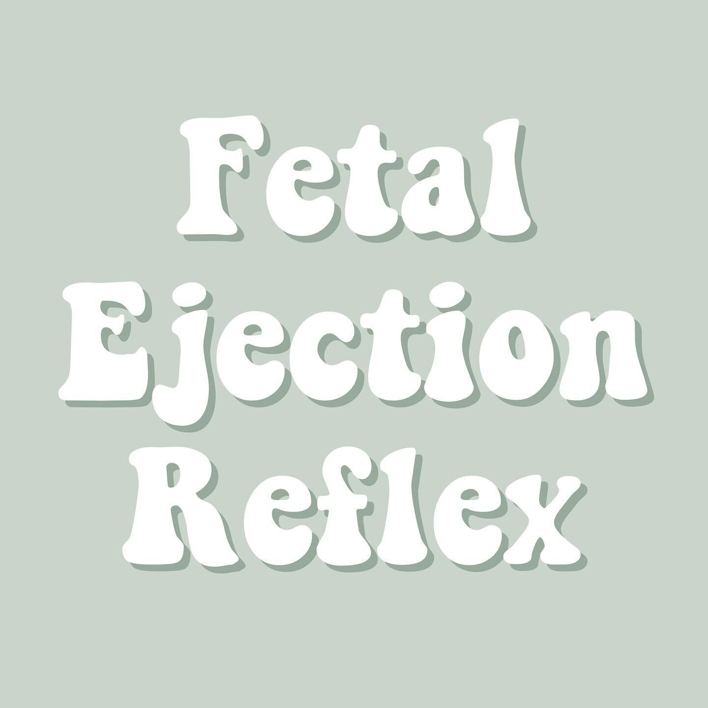 The fetal ejection reflex (FER) is when your body begins expelling your baby without you actively pushing. This occurs during transition and is triggered by hormones and the stimulation of nerve endings as your baby pushes down on the cervix. 

FER c