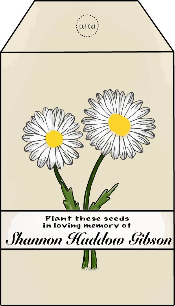 Custom seed packet label for loved one
(Digital media)