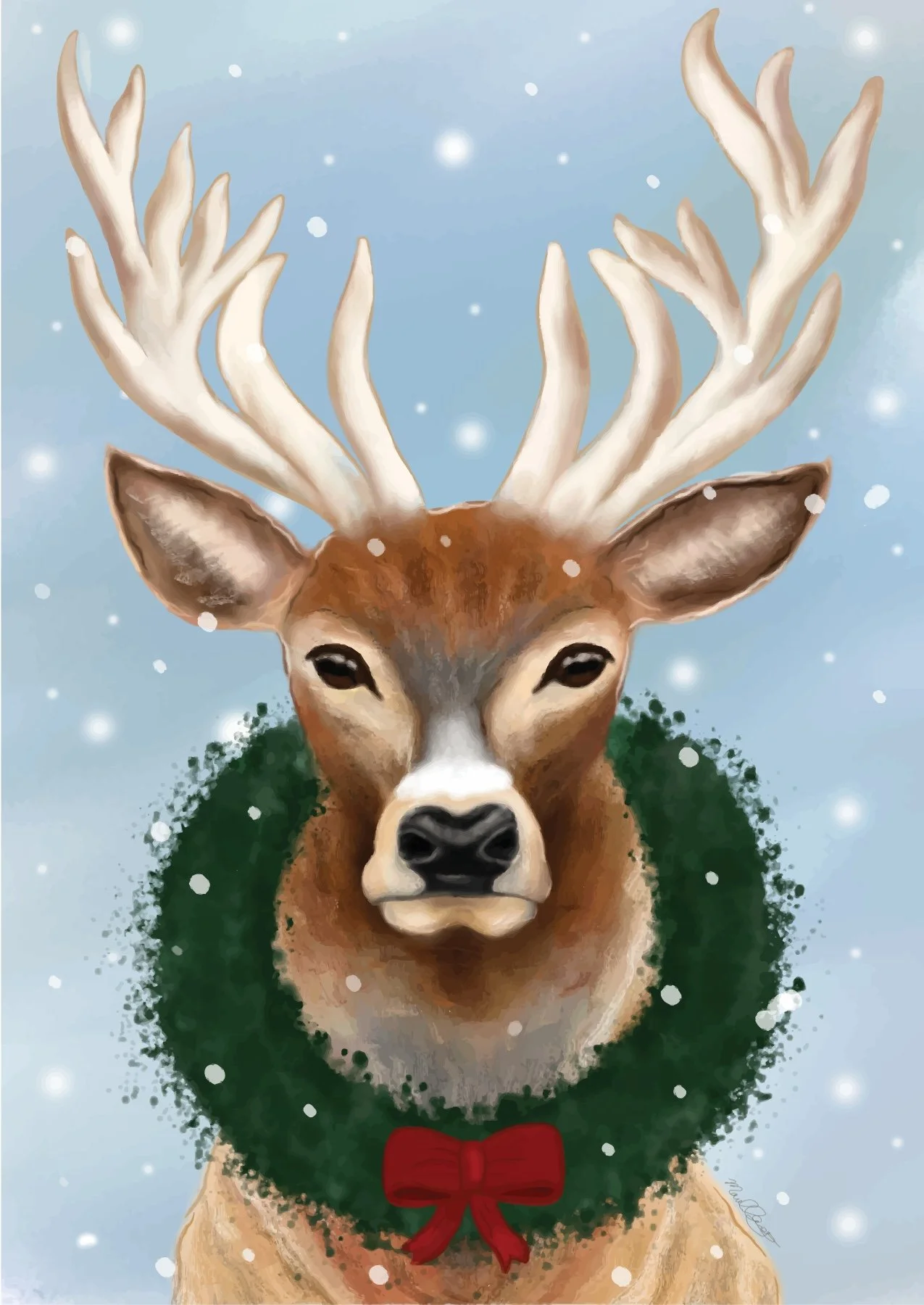 A Christmas Reindeer 
(Digital media)