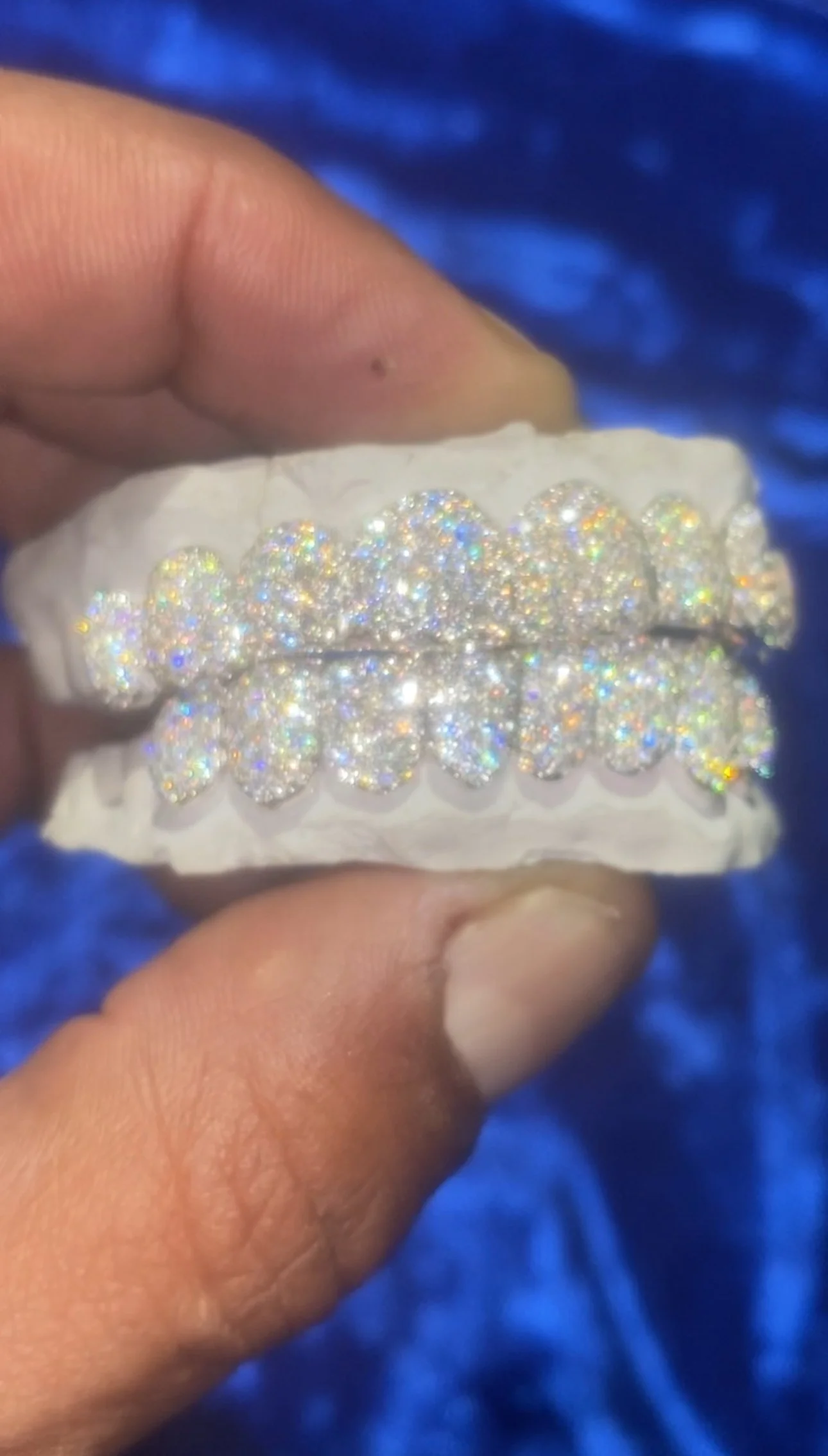 16 pc silver and Vvs D color moissanites