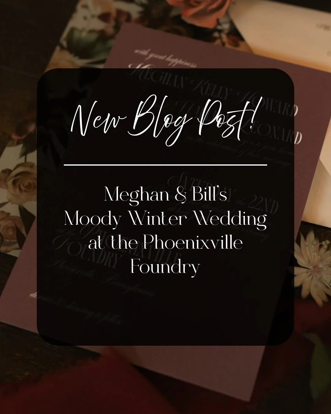 Moody romance, heartfelt vows, and the perfect touch of industrial elegance 💍✨

Meghan and Bill&rsquo;s February wedding at the Phoenixville Foundry was nothing short of magical&mdash;from their expertly crafted moody aesthetic to their late-night P