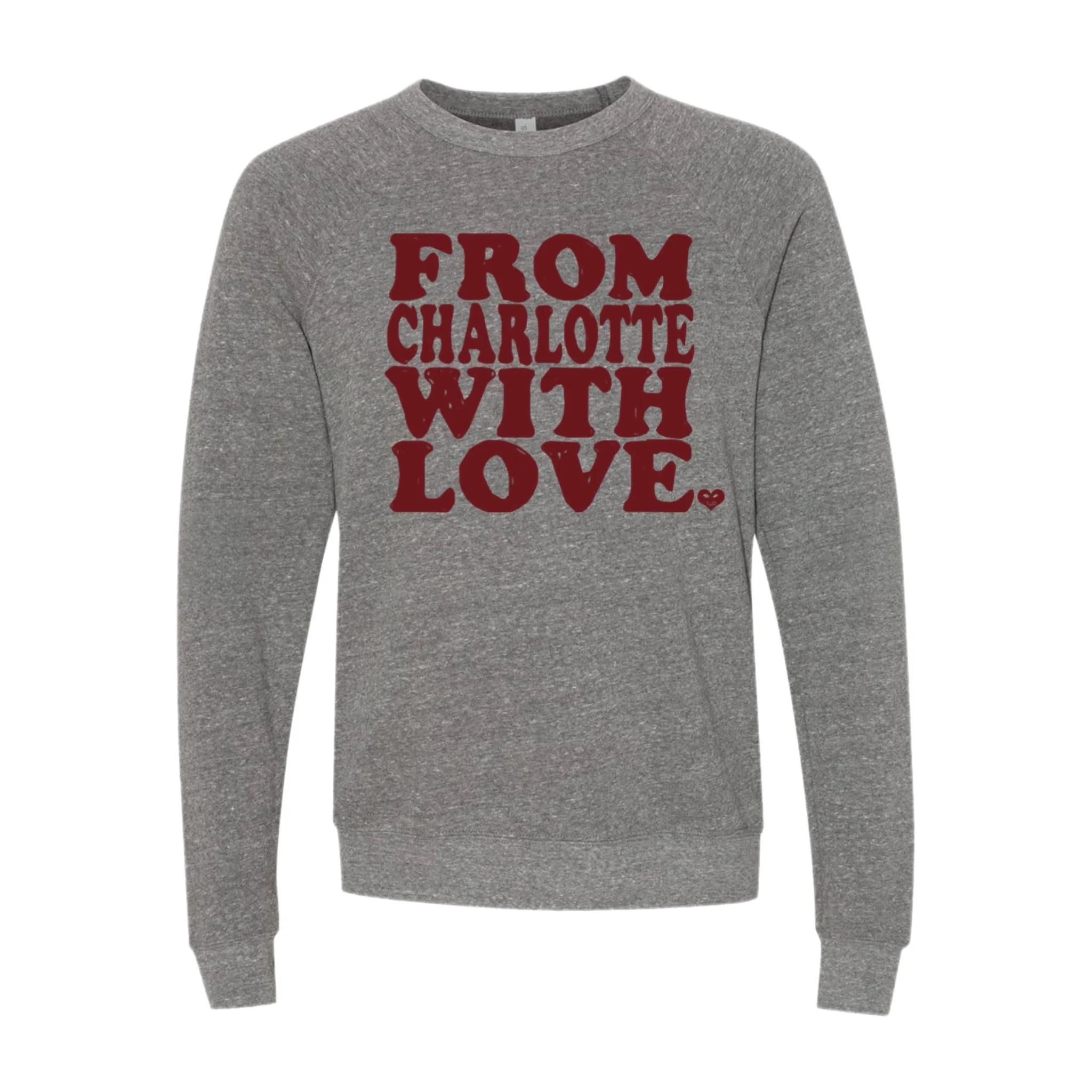 FCWL RAGLAN SWEATER - GRAY & DARK RED