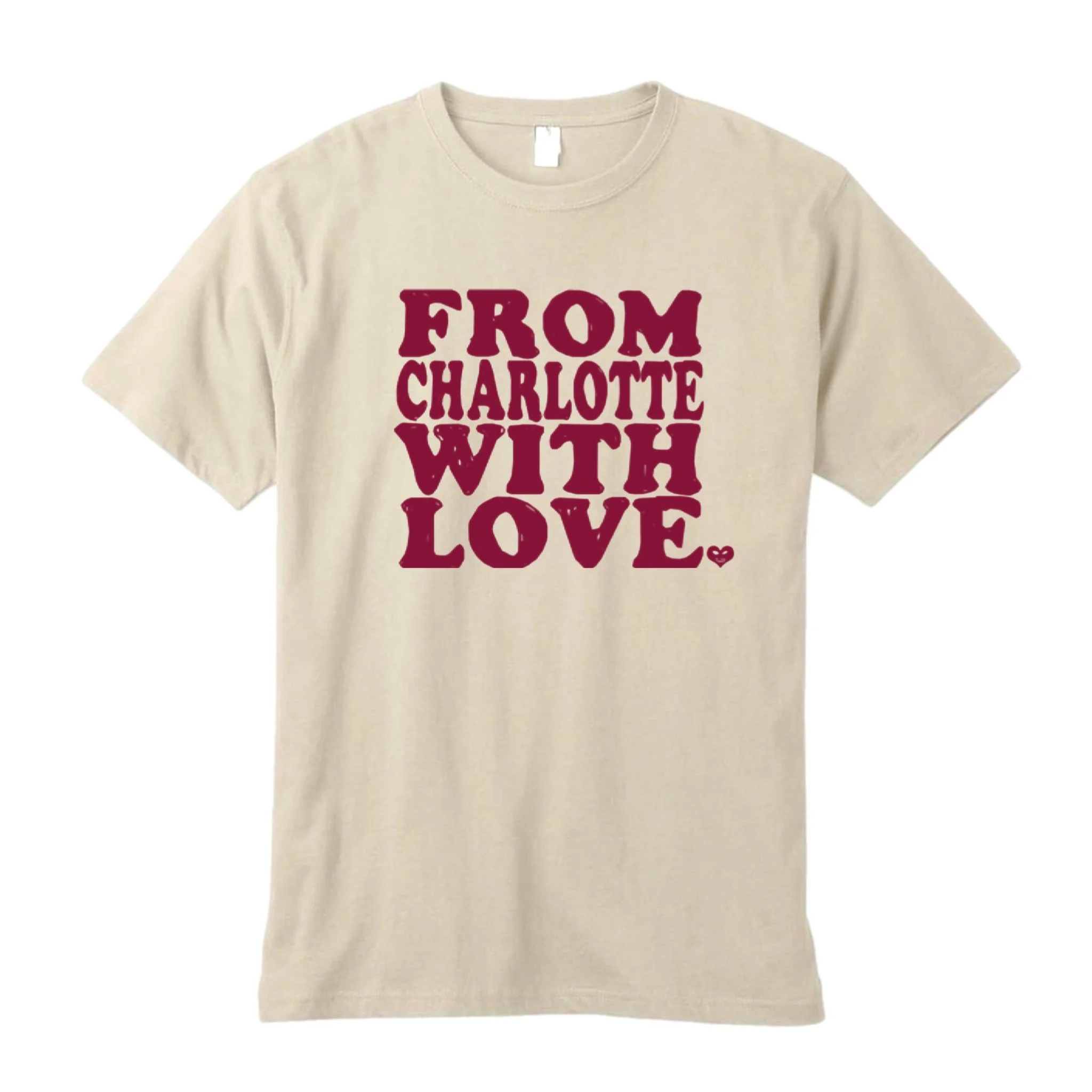 FCWL LOGO TEE - NATURAL & MAROON