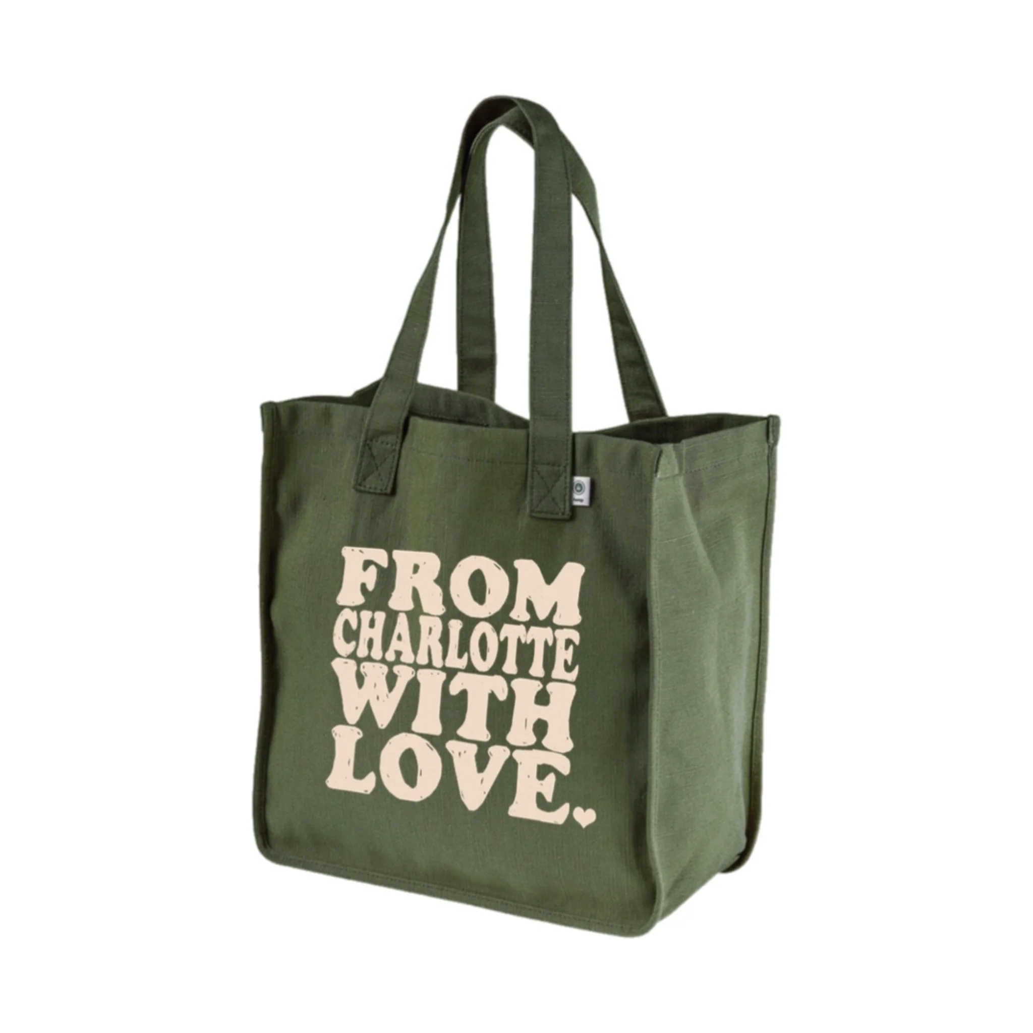 FCWL HEMP TOTE - OLIVE & NATURAL