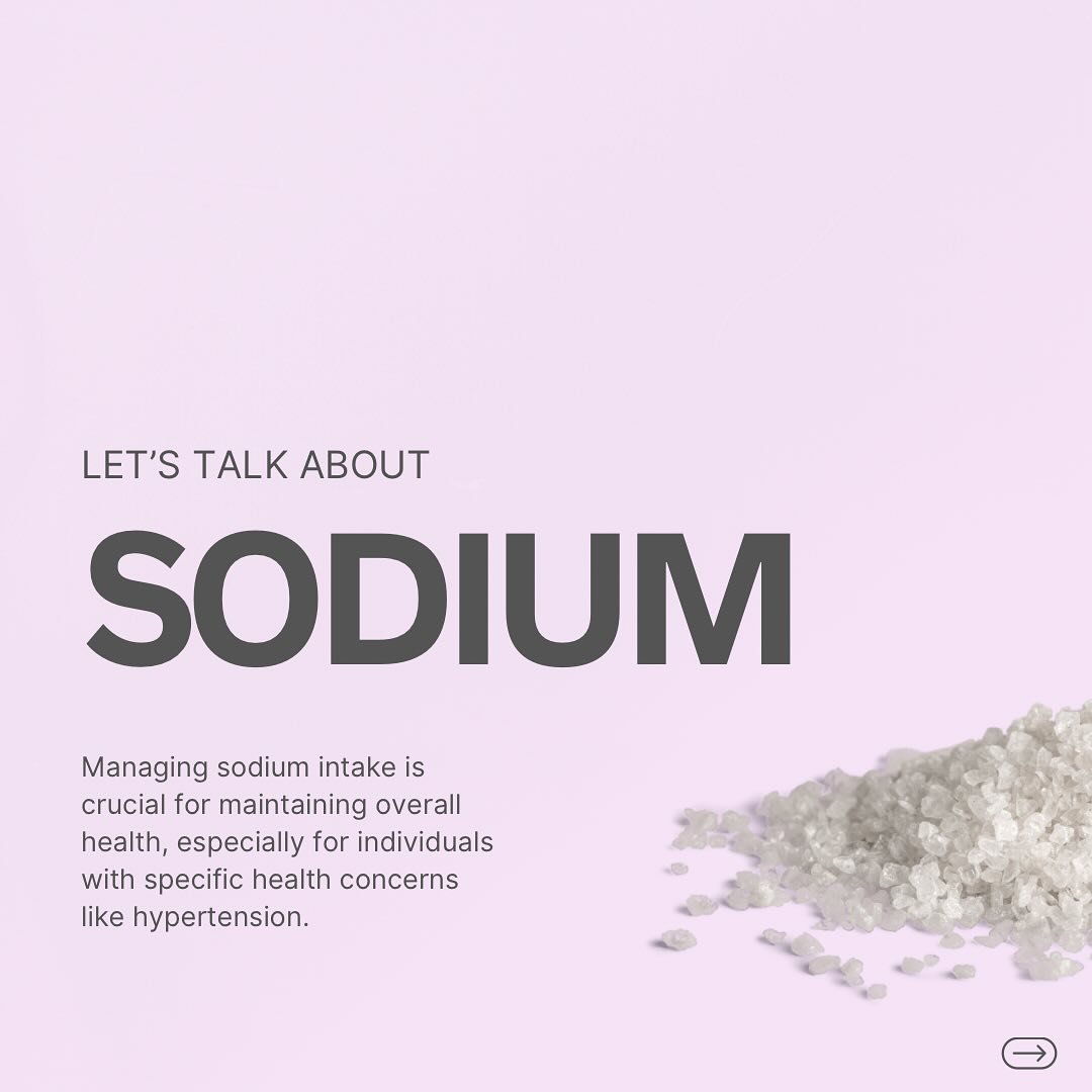 Let&rsquo;s talk about sodium 🧂

Sodium is an essential mineral that plays several important roles in your body, but it must be consumed in moderations to maintain health. Here&rsquo;s an overview of sodium&rsquo;s roles and the effects of both too 