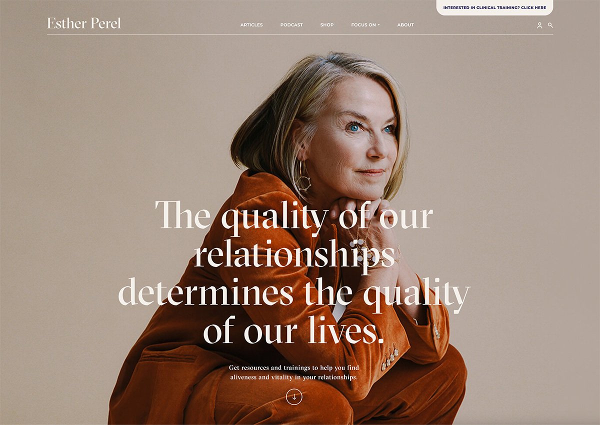 Esther Perel Author Website Examples