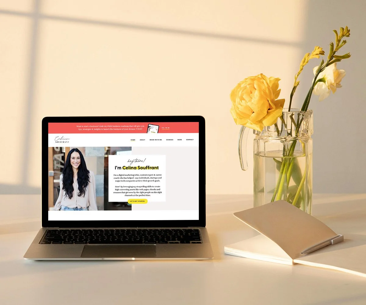 Celina Souffant | Best Business Coach Websites Home Page