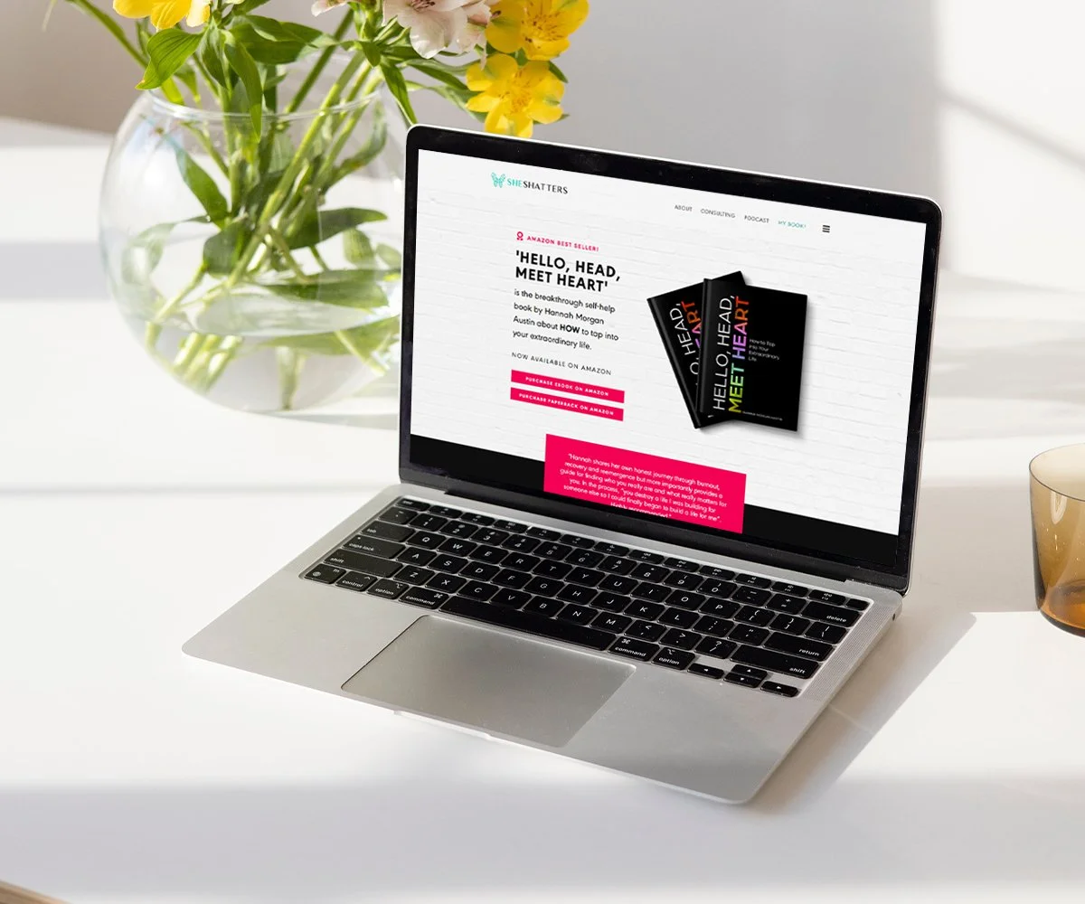 SheShatters | Business Coach Website Design