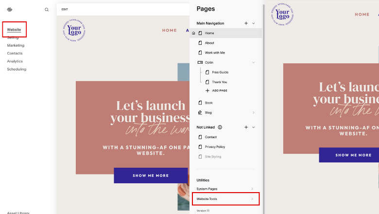 How to Launch your Squarespace Website + Checklist | Cookie Banner1