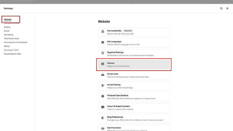 How to Launch your Squarespace Website + Checklist | Add Favicon 2