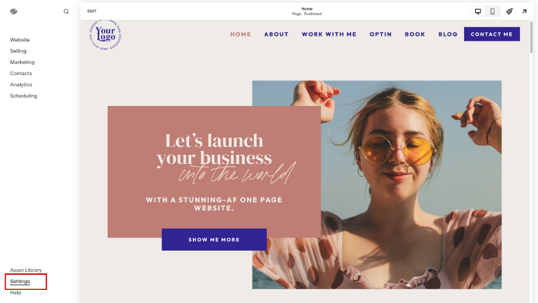 How to Launch your Squarespace Website + Checklist | Add Social Images 1