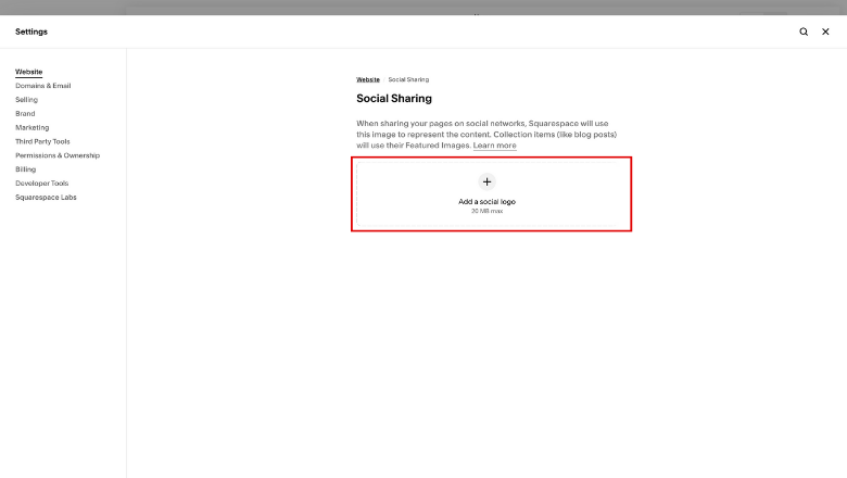 How to Launch your Squarespace Website + Checklist | Add Social Images 3