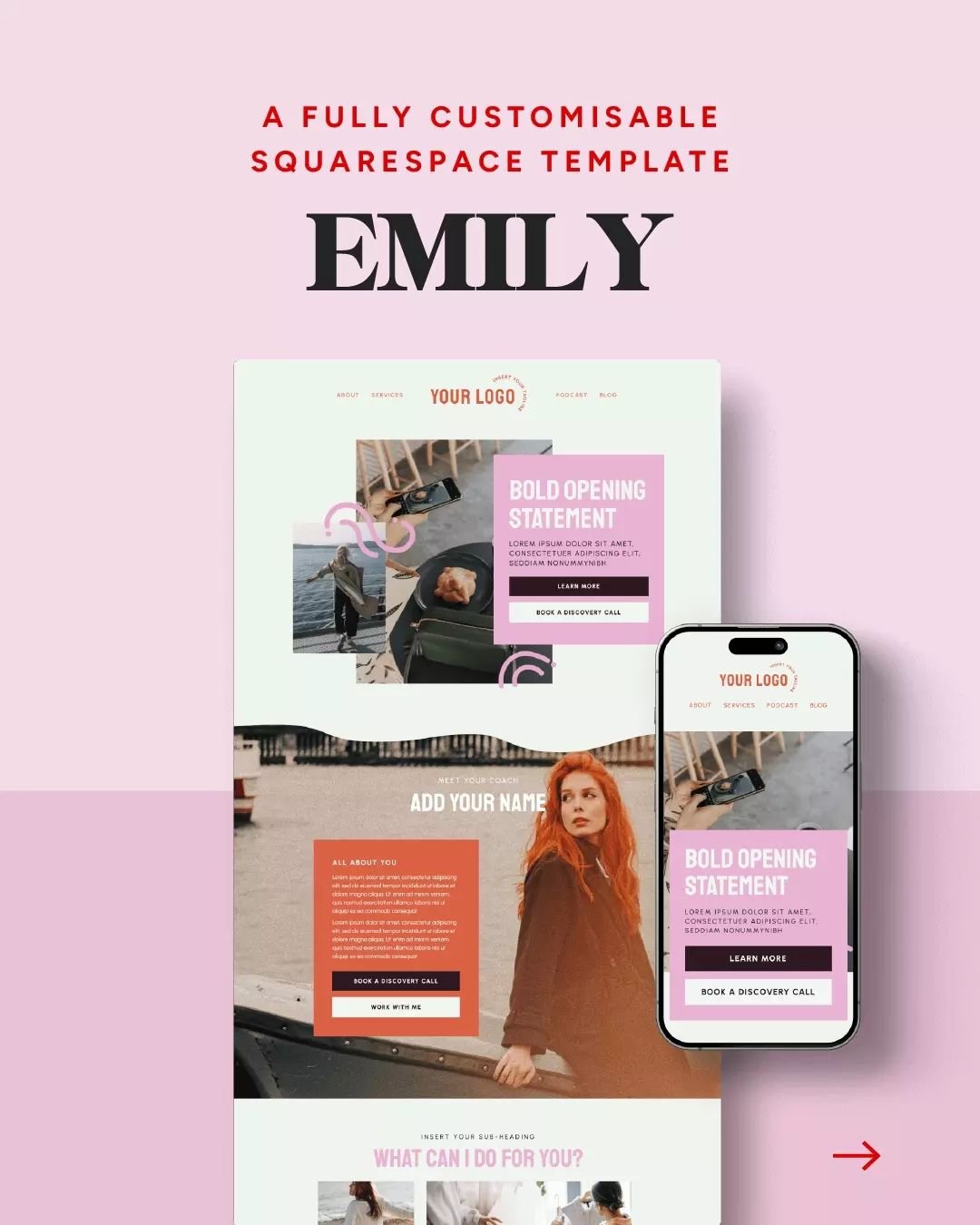 Have you met &lsquo;Emily&rsquo;? 

She&rsquo;s fun 🎉
She&rsquo;s bold🔥
And she&rsquo;s 💯 percent customisable

Basically, a godsend for brands who want a gorgeous online presence 🙌

❌ Without the price tag of a custom website
❌ Or the pain of DI