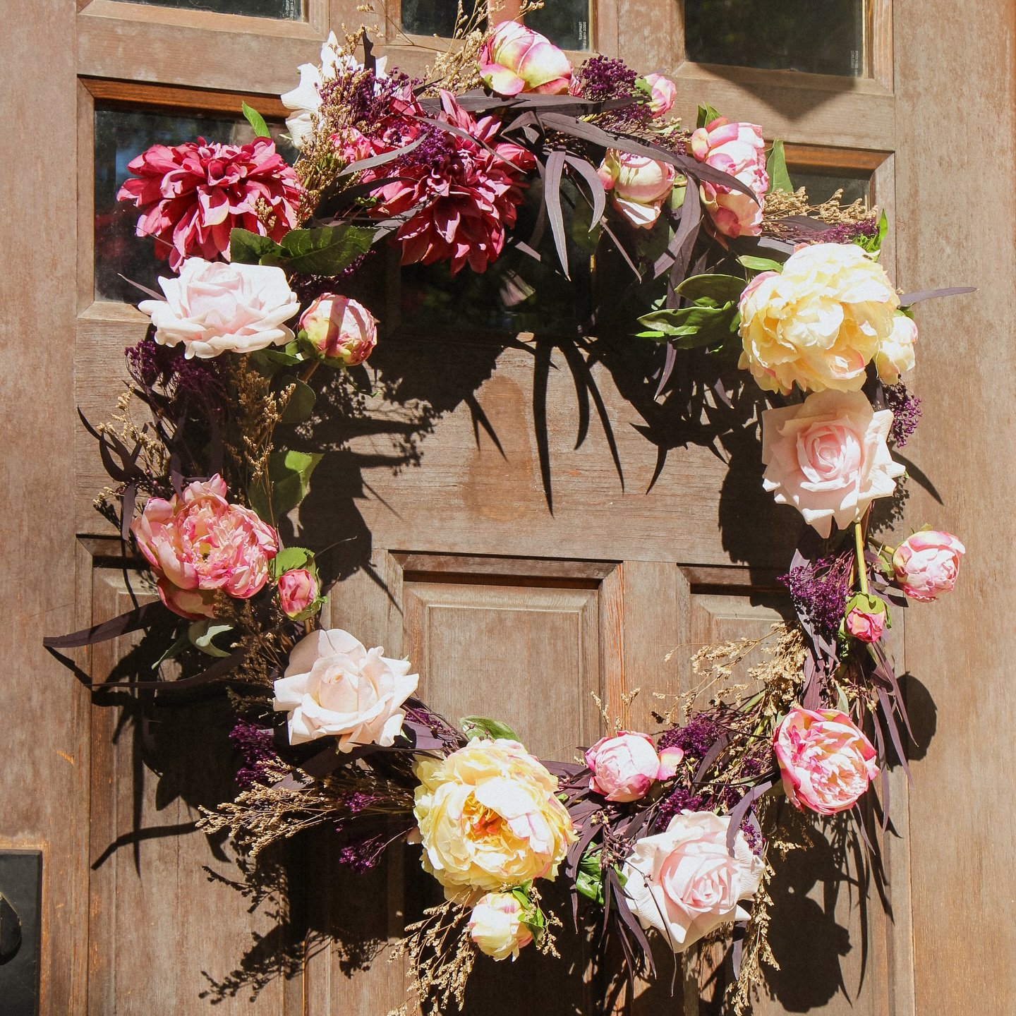 the second and final of our one of a kind wreath drop! This large wreath has the moodiest purple, plum, and burgundy tones for spooky season. It is handmade and one of one! Shop it before it is gone by following the link in our bio 💜