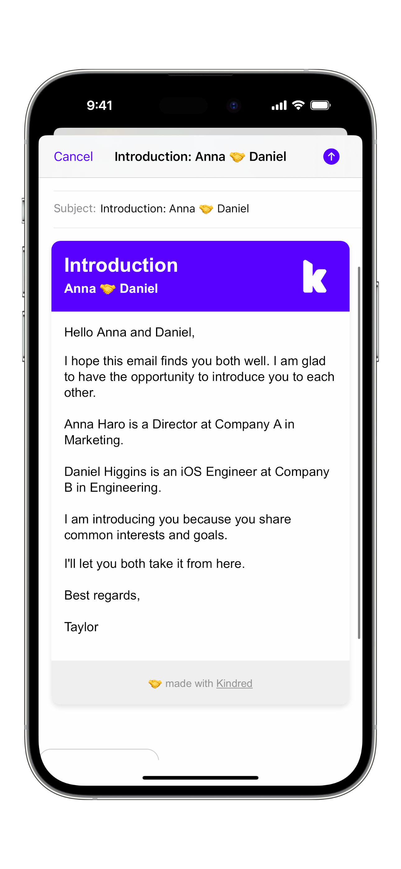 Kindred 🤝 Personal networking simplified