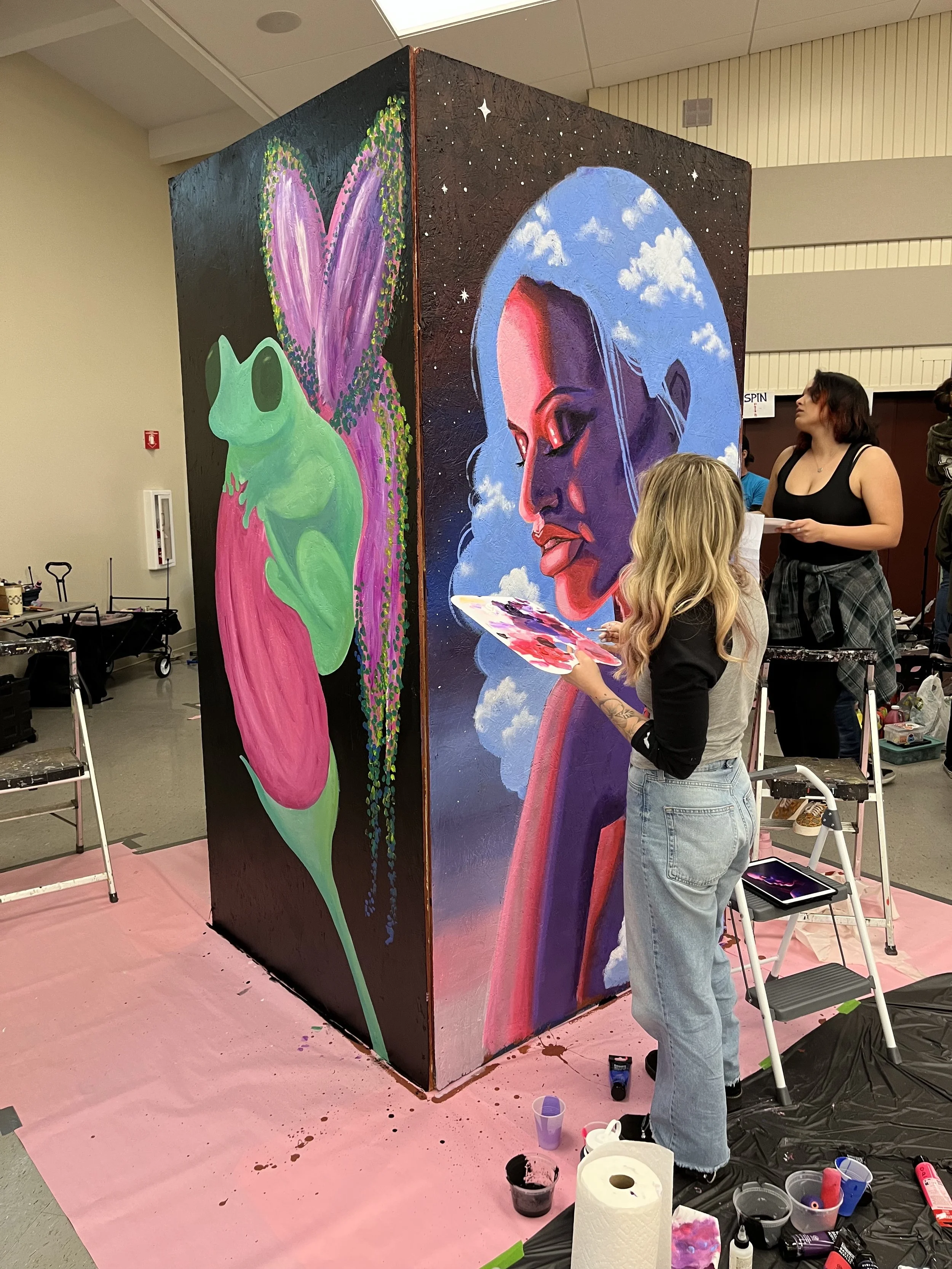 March 2024 - TWC - women’s day - purple / stars / clouds “Celestial Daydream”