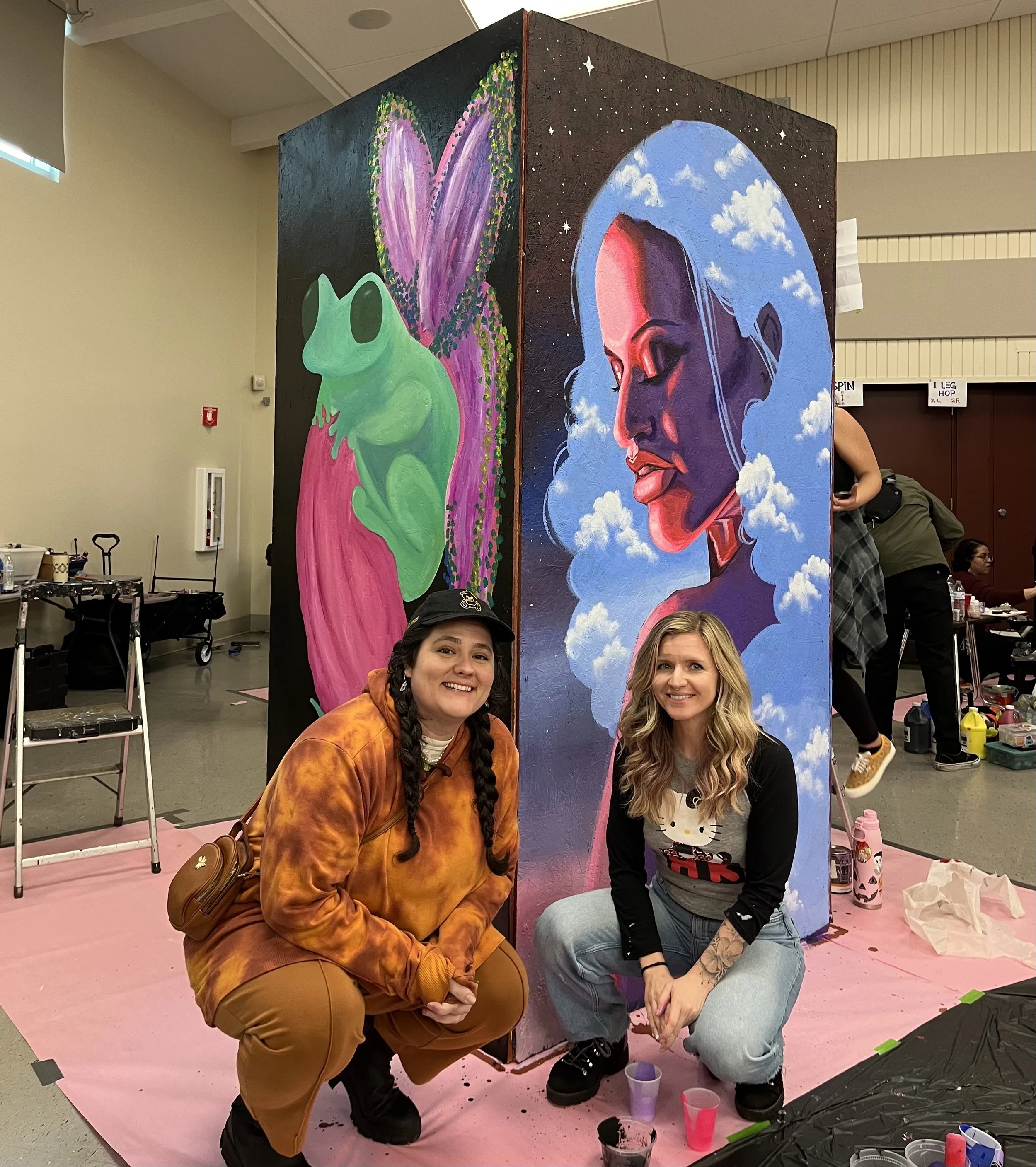 March 2024 - TWC - women’s day - purple / stars / clouds “Celestial Daydream”