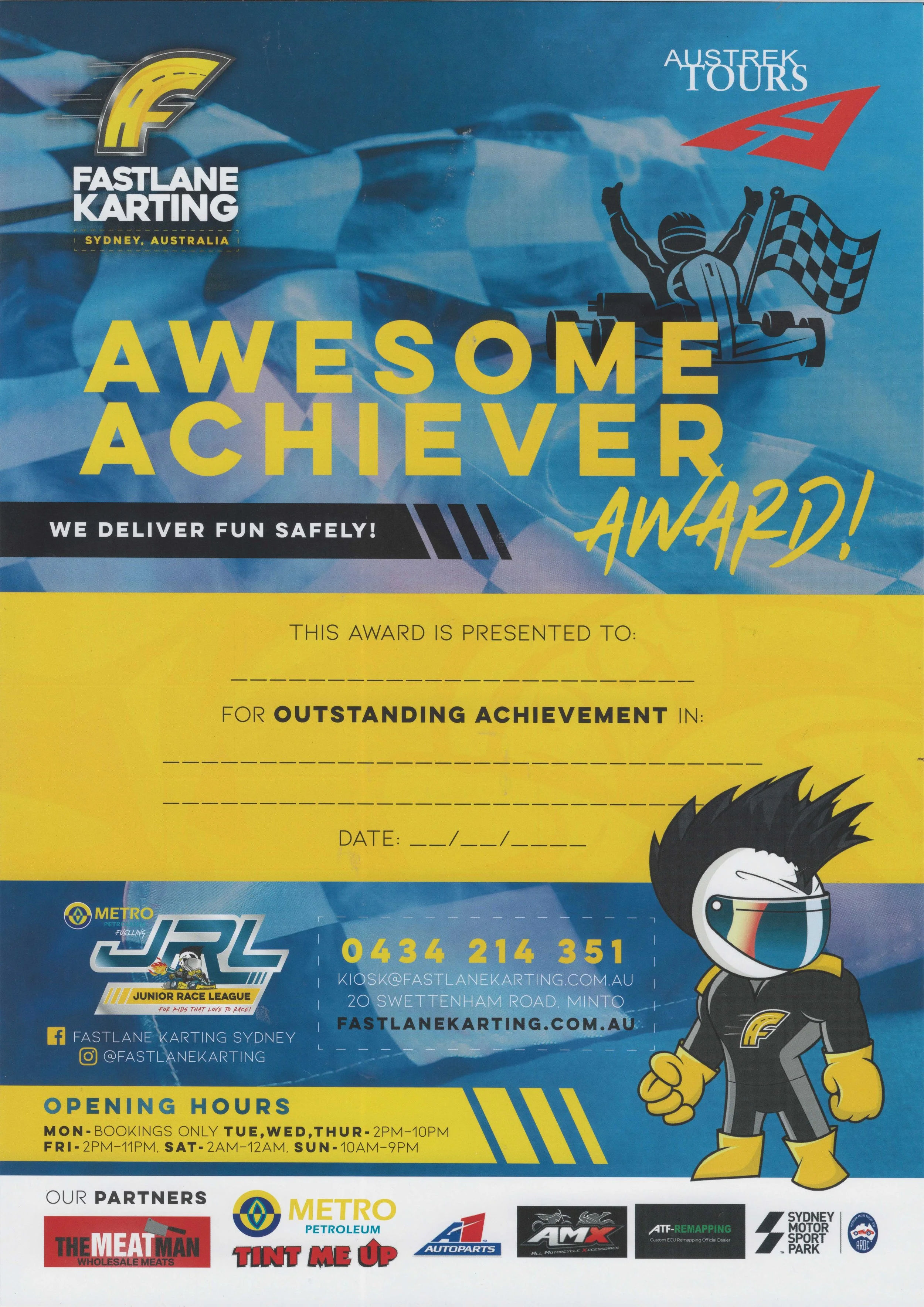 Austrek Tours Awesome Achiever Awards