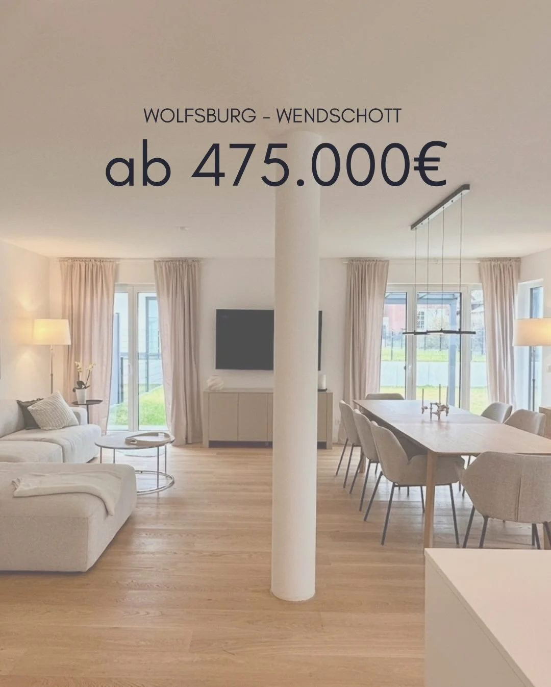 🏡 Neubau f&uuml;r Familien in Wolfsburg - Wendschott

💰 Kaufpreis: ab 475.000&euro;
📐 Wohnfl&auml;che: ca. 139m2
🛌 Zimmer: 4 Zimmer

🏡 Dieses moderne Familienhaus in Wolfsburg-Wendschott &uuml;berzeugt mit einem durchdachten Grundriss, lichtdurc