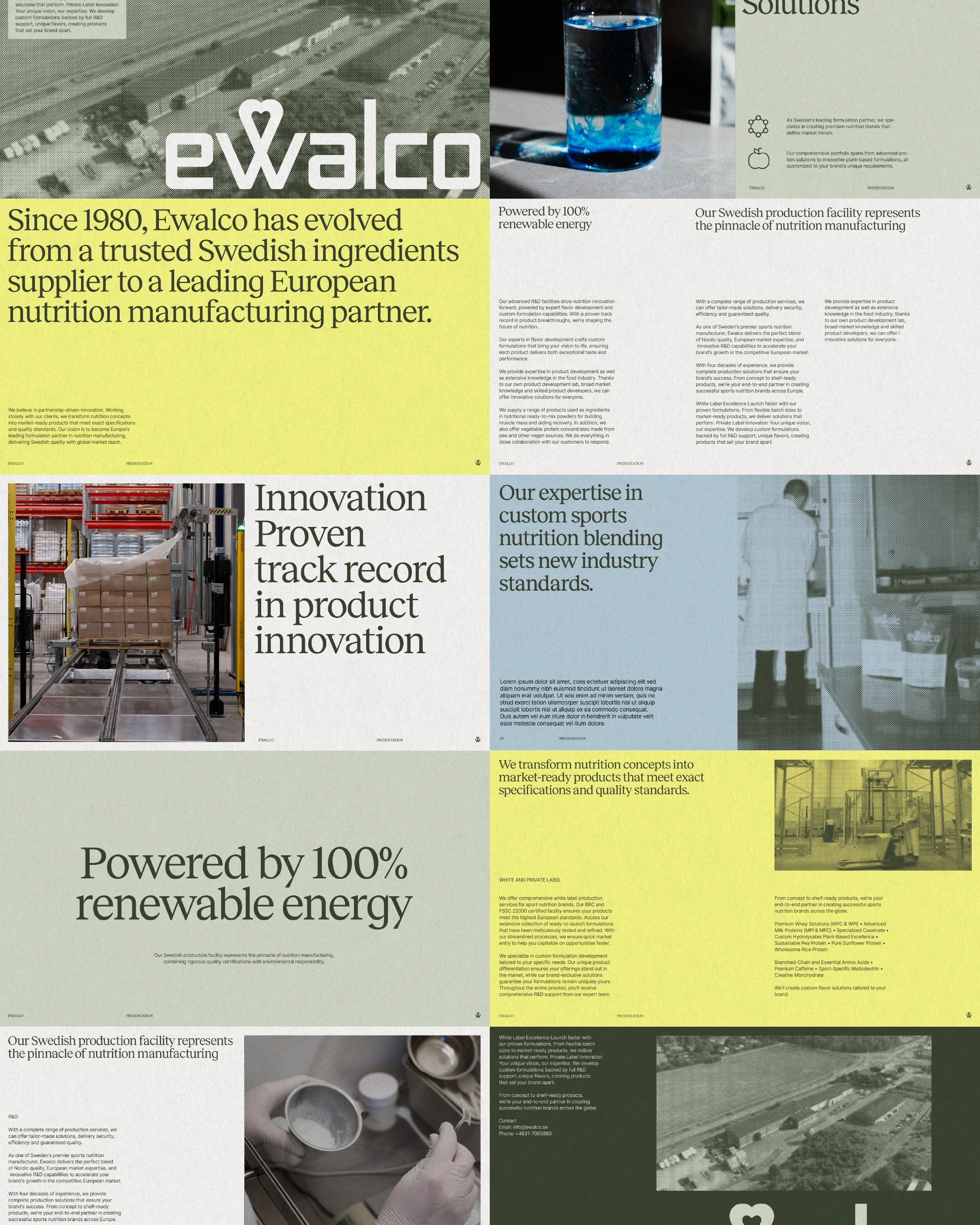 Ewalco - New brand identity, site and imagery