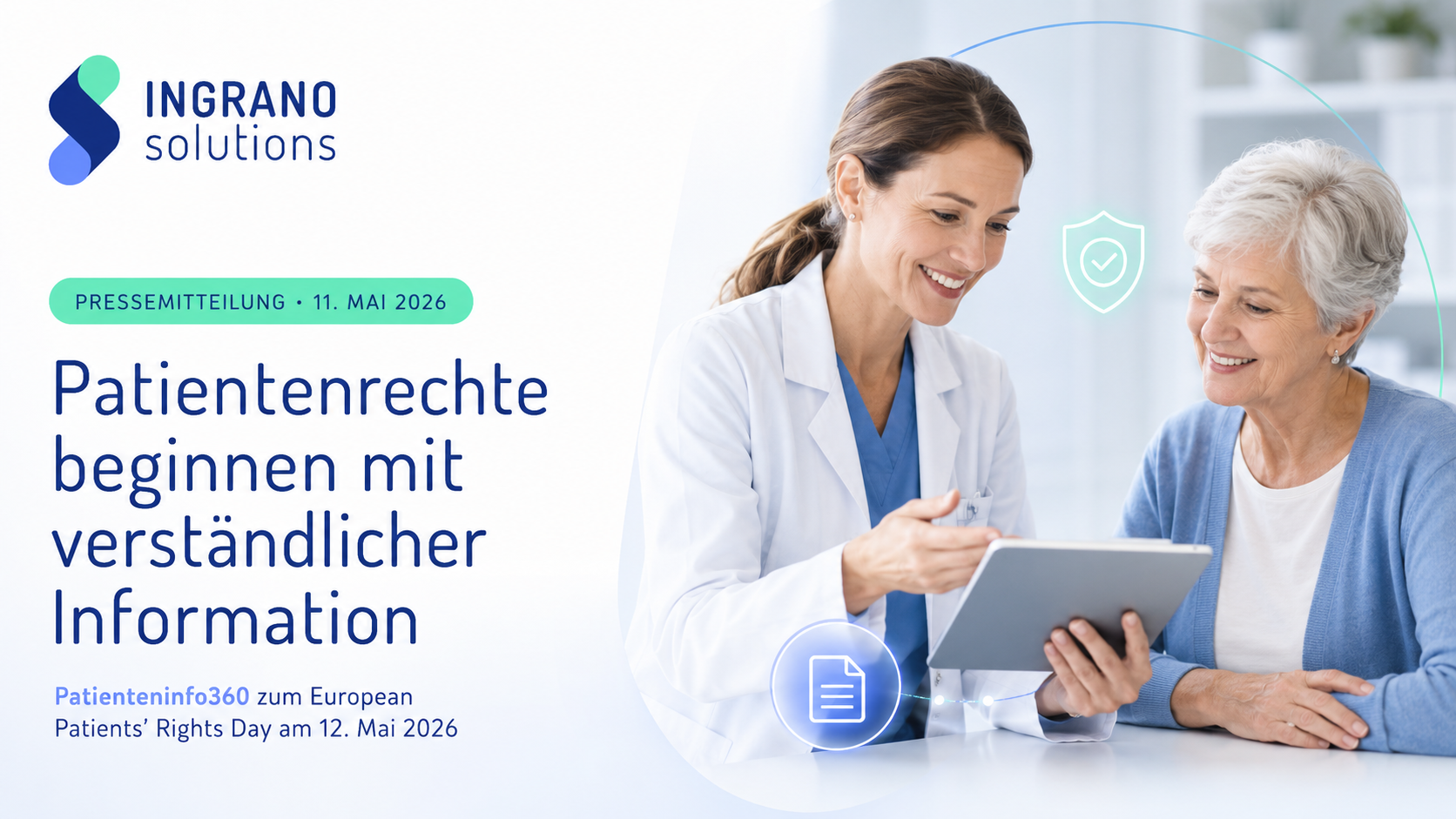 Patienteninfo360: Patientenrechte beginnen mit verständlicher Information