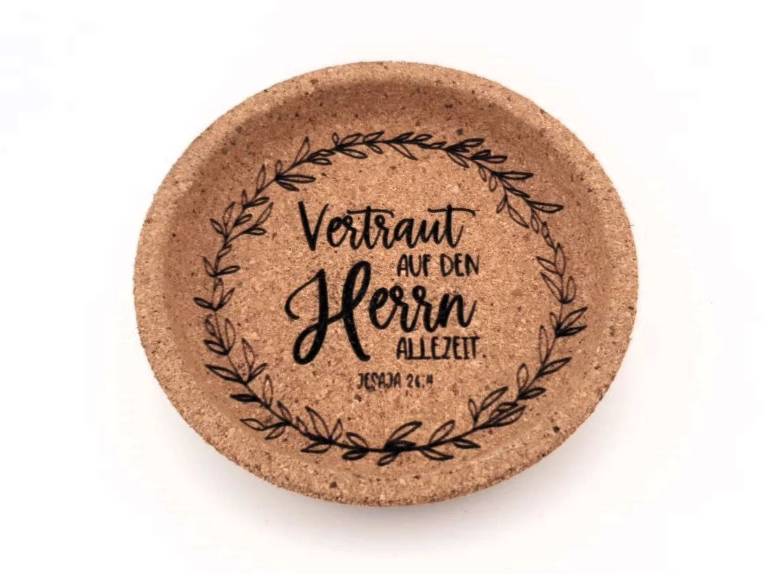 Individueller Kork-Untersetzer