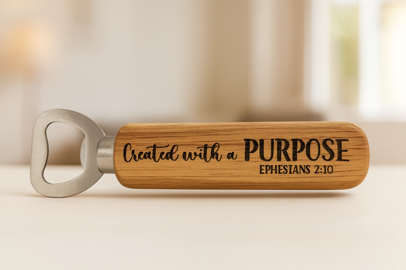 Individueller Holz-Flaschenöffner