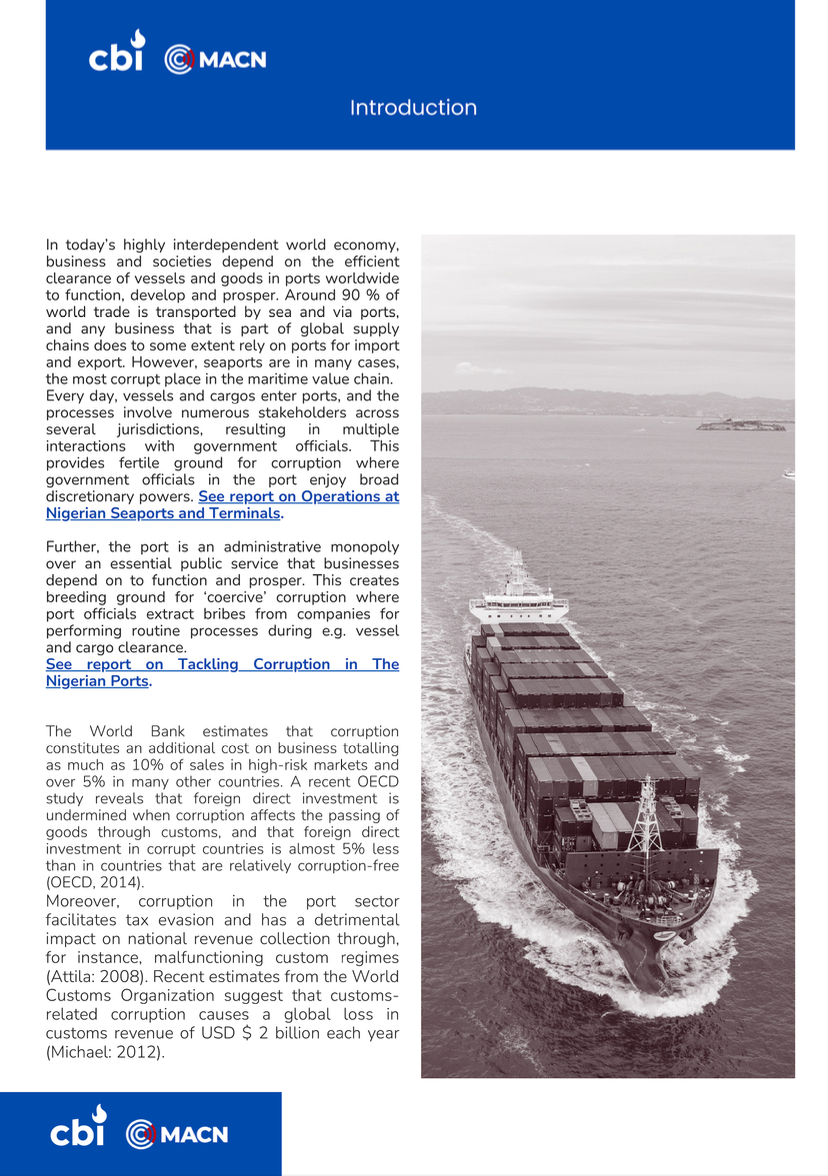 Maritime Anti Corruption Network (MACN) — Integrity