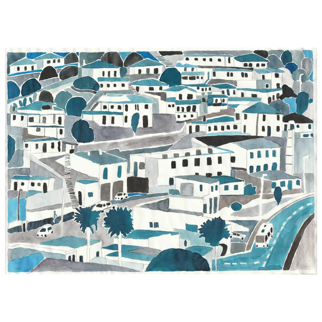 Hillside, Madeira. (Original)