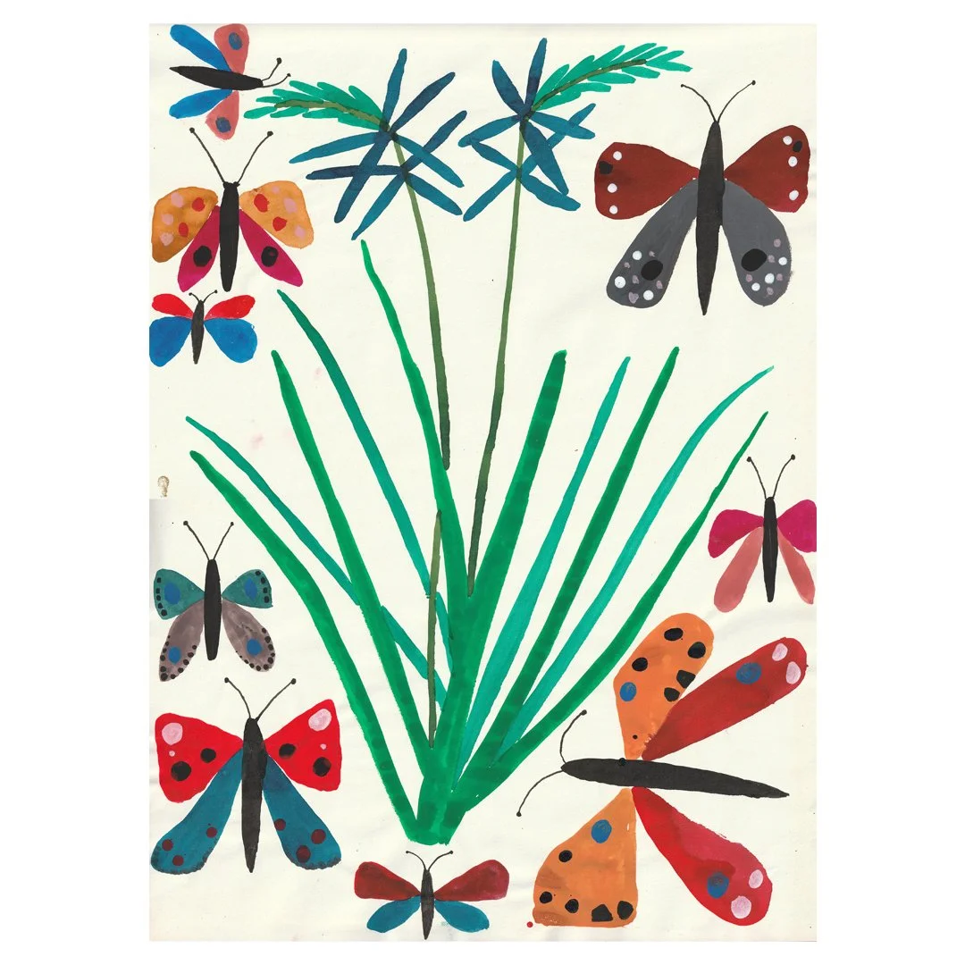 Butterflies and plants. (Original)
