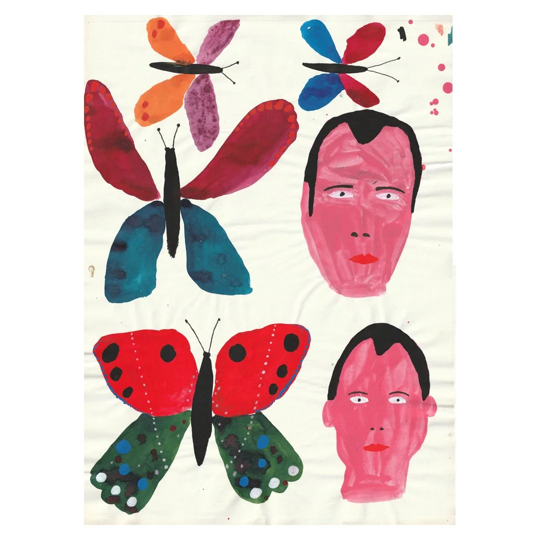 Heads and Butterflies 2 (Original)