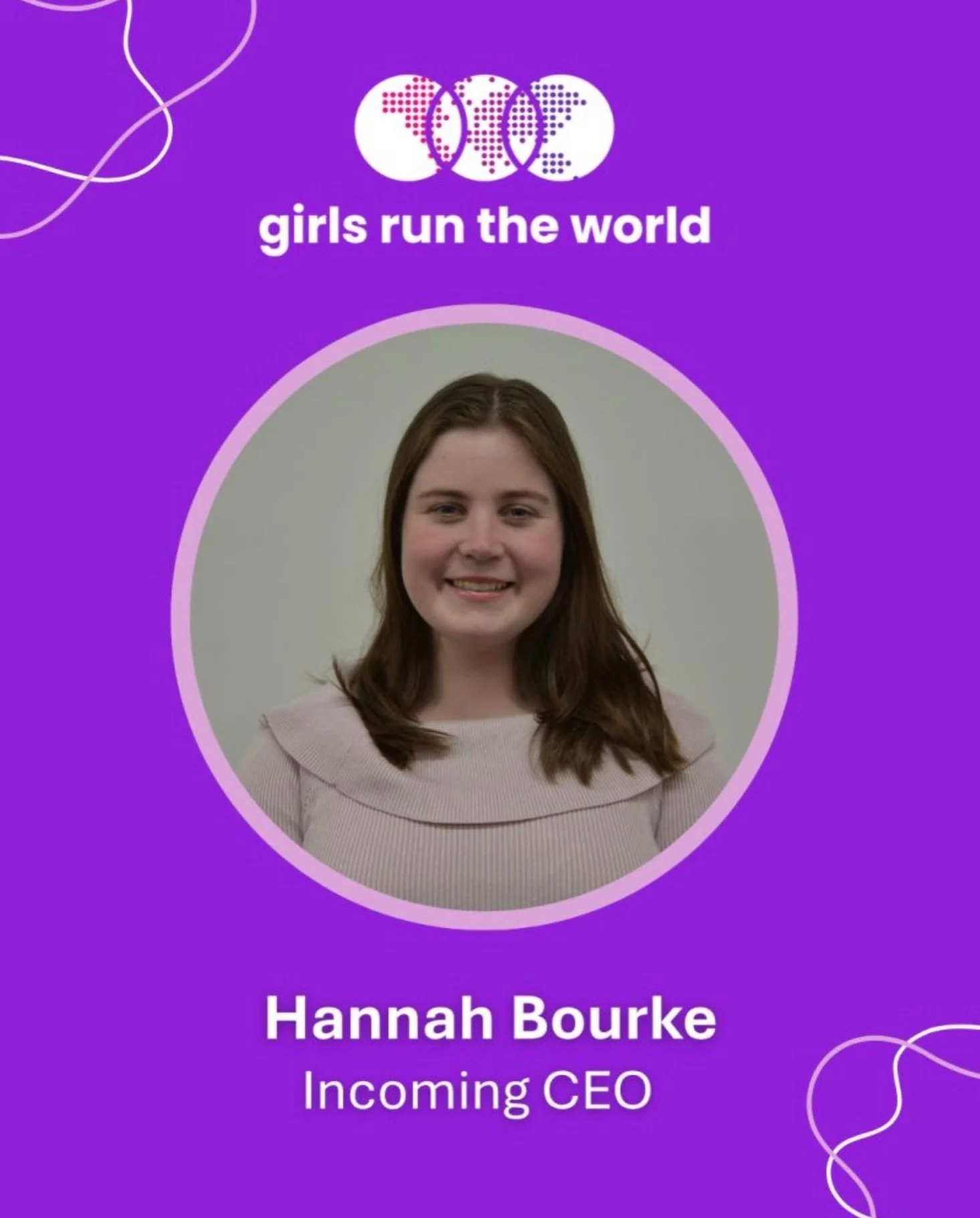 Major announcement 🌏📢

We are incredibly excited to announce that Hannah Bourke will be the next CEO of Girls Run the World! 

Hannah joined our team as the inaugural Melbourne Program Coordinator in 2024 and has been instrumental in growing and bu