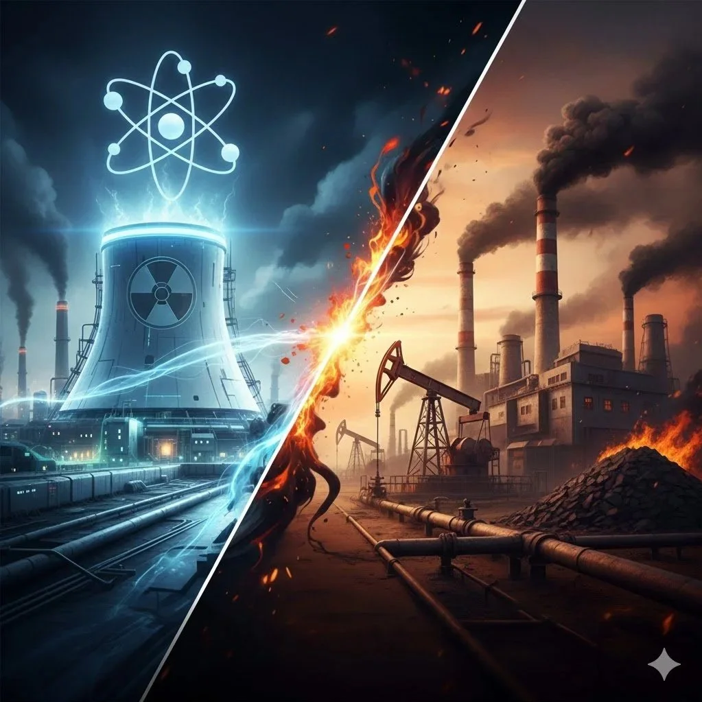 Powering the future: Nuclear Power vs Fossil Fuels