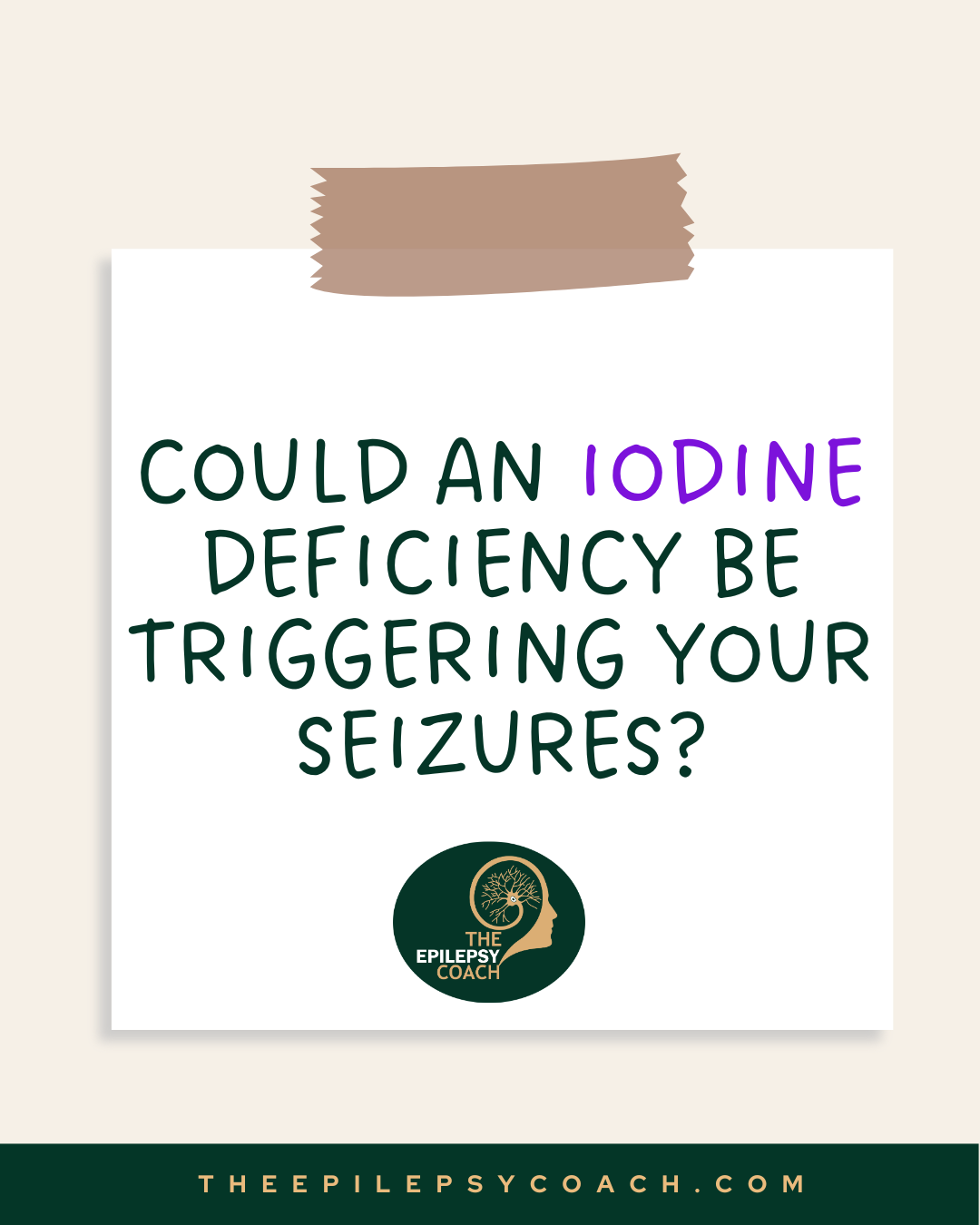 Iodine Deficiency and Epilepsy: The Link We All Need to Understand