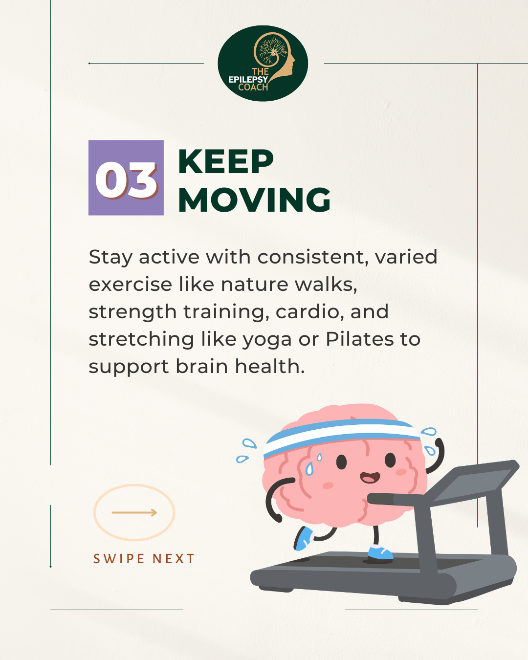 Stress and anxiety are one of the main triggers for many forms of epilepsy. Exercise is one of the most powerful ways for humans to reduce anxiety and lower stress levels. Increased blood flow to an epileptic brain will also help someone after a seiz