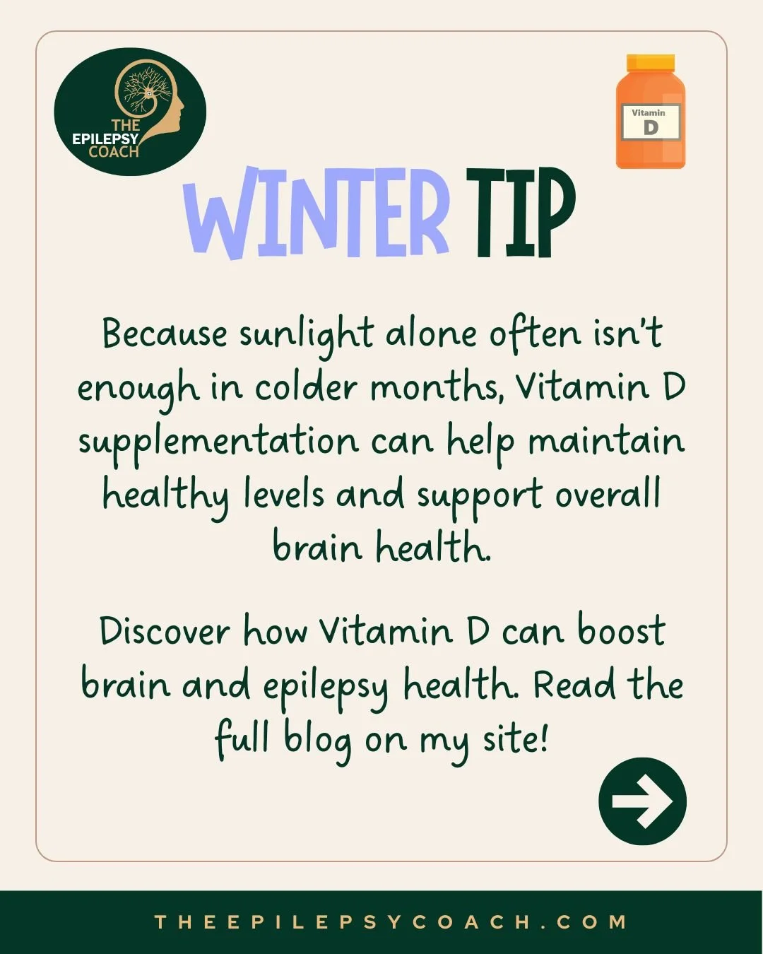 Winter Tip - Epilepsy & Vitamin D