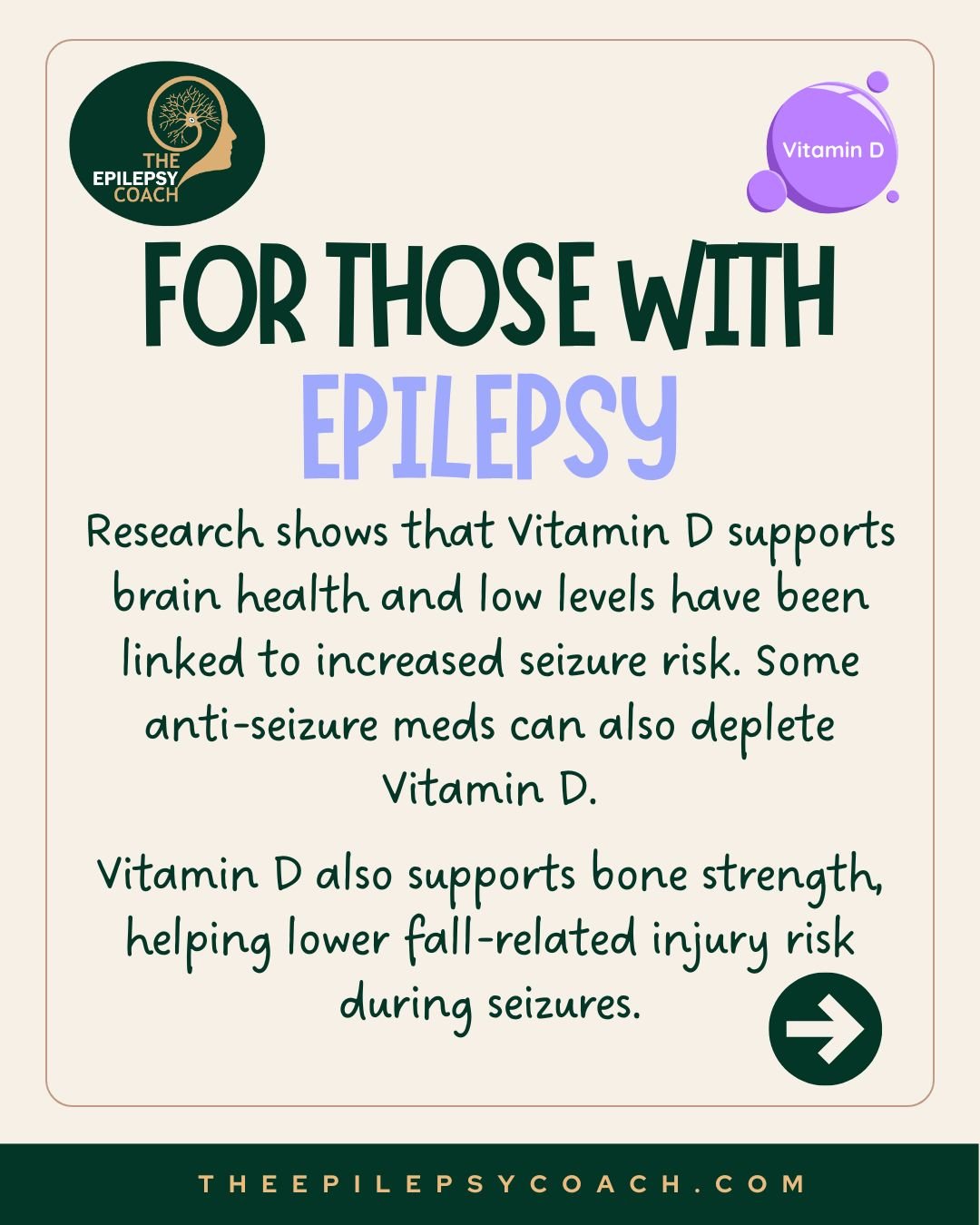 The risk of low Vitamin D and Epilepsy. 