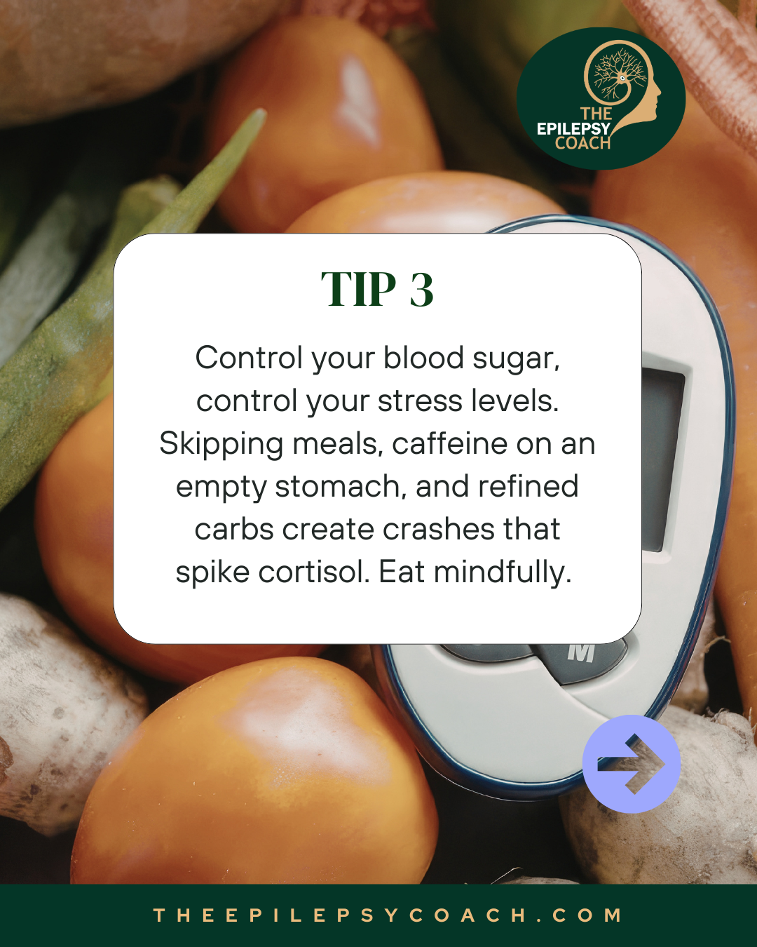 Stress is closely tied to blood sugar. Refined carbs spike and crash it, triggering cortisol. Lean protein, healthy fats, and low-sugar diets like keto help steady blood sugar, energy, and stress.