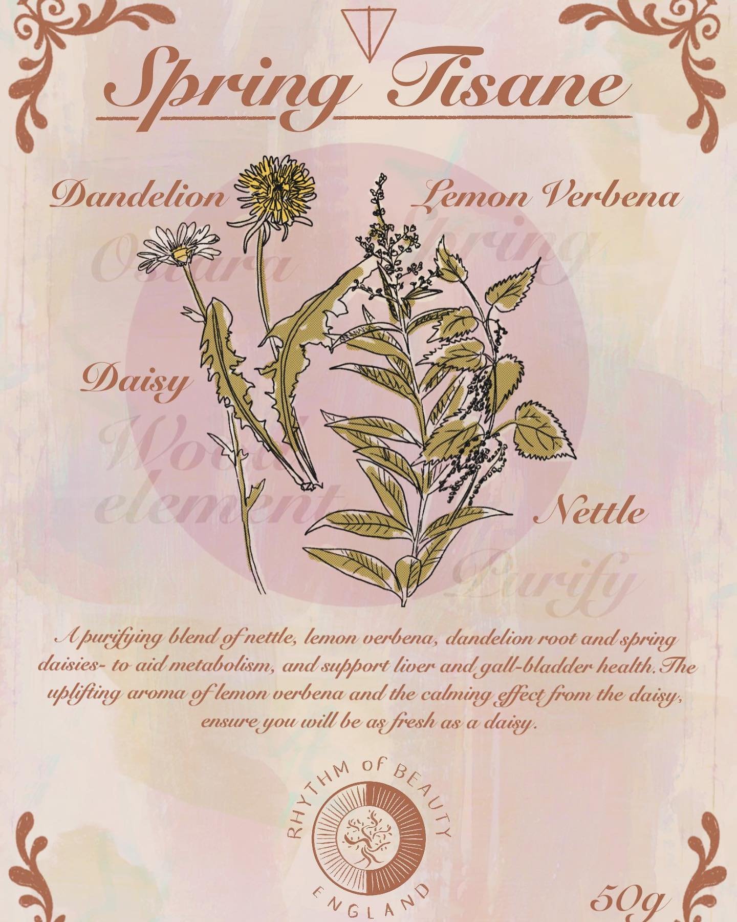 Our Spring Tisanes are greatly loved which we serve here at @rhythm_of_beauty_ retreat in your consultation,, one to one and are forever over flowing liquid light of herbal refreshments at our seasonal retreats 

Spring flavours which offer purifying