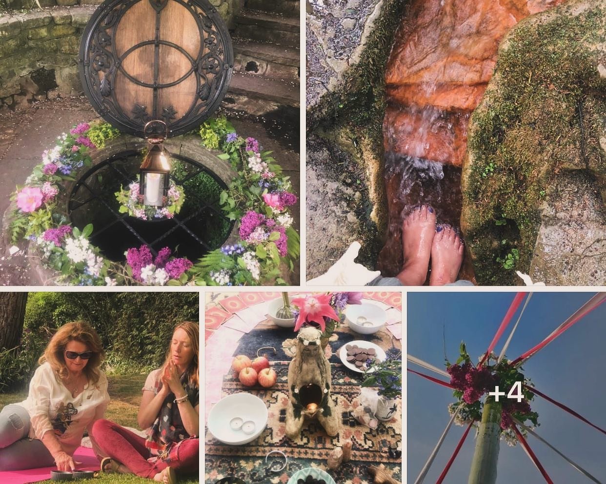 Memories of  our Beltane Retreat at @chalicewellshop 2 years ago ⚜️🌹

Such a peaceful sanctuary in the private gardens of Avalon to host a beautiful group of rose 🌹women 

Looking forward to returning for Earth Season in September to hold the next 