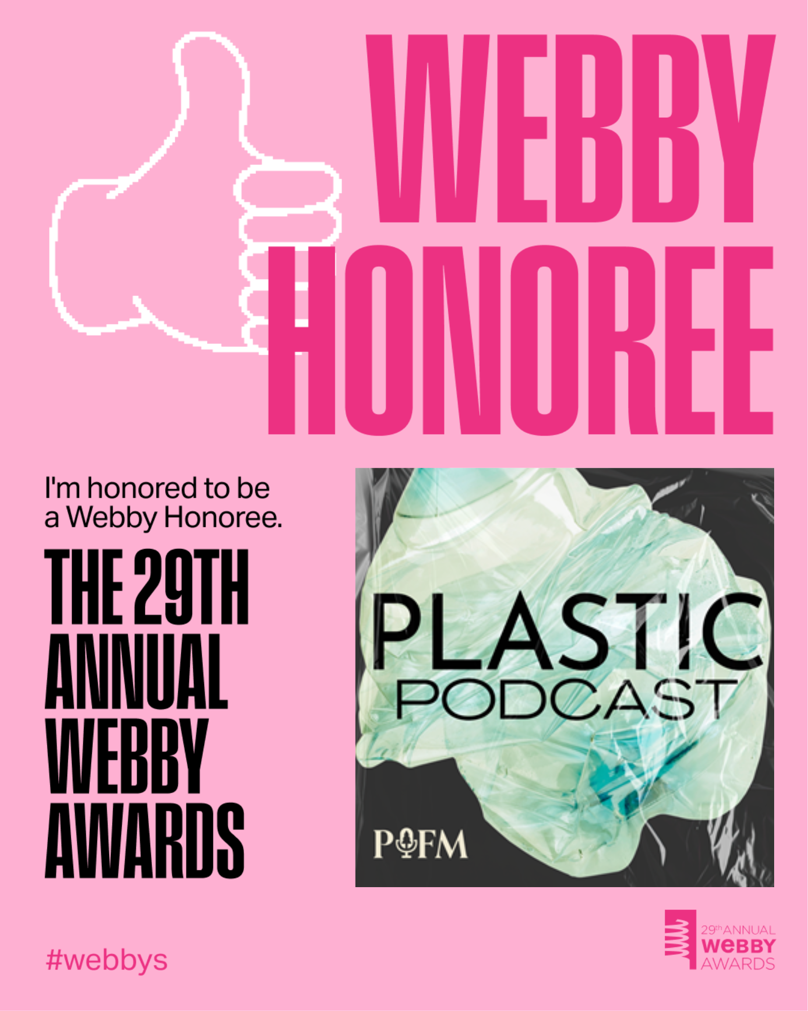 Plastic Podcast Receives Webby Award Honorable Mention