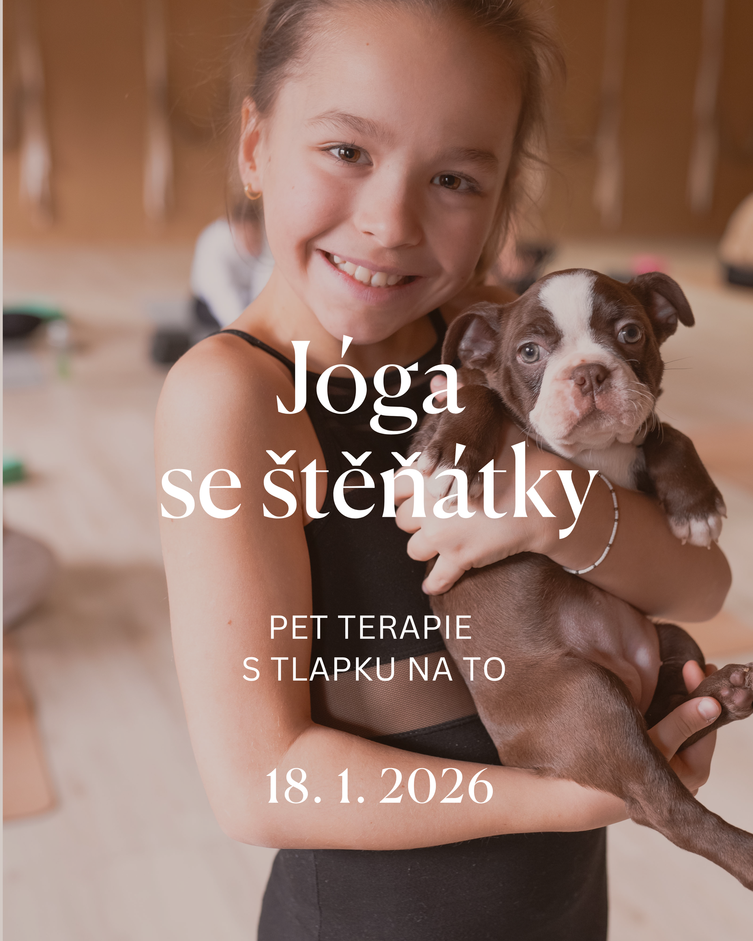 Jóga se štěňátky - pet terapie
